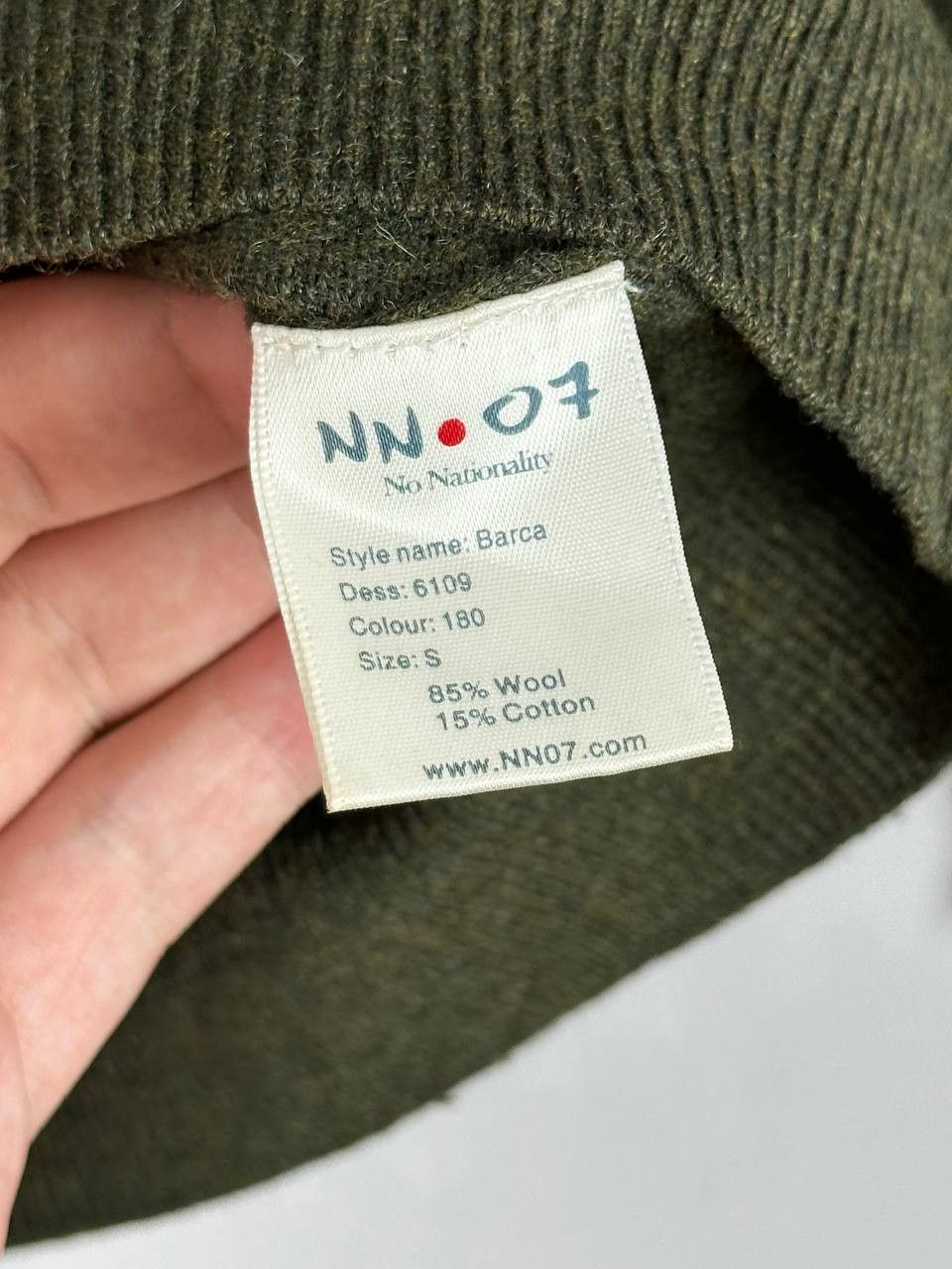 NN07 NN07 Wool Green Barca Sweater Size S Streetwear Size US S / EU 44-46 / 1 - 7 Thumbnail