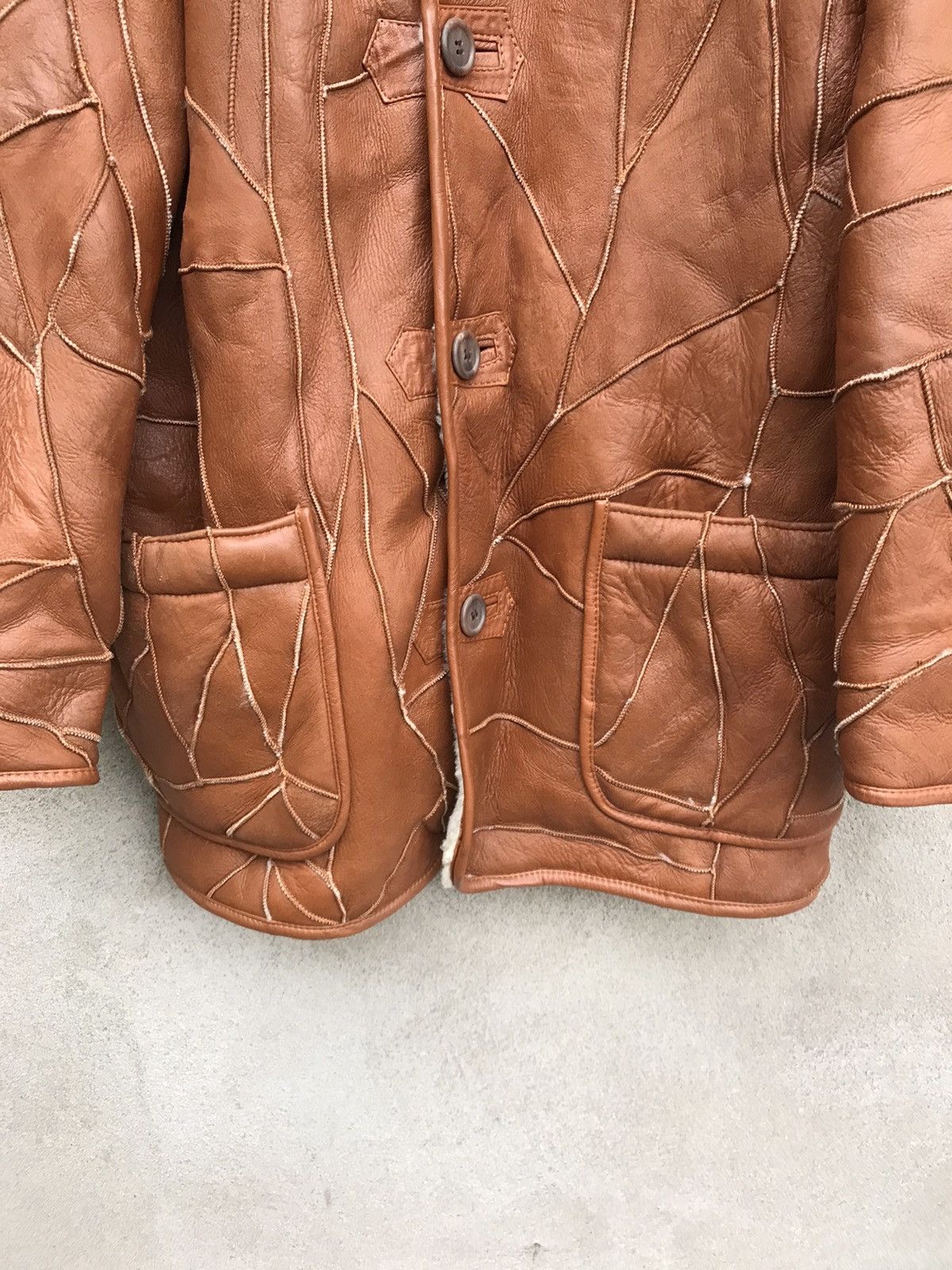 Genuine Leather GENUINE LEATHER FUR SHERPA JACKET Size US L / EU 52-54 / 3 - 6 Thumbnail