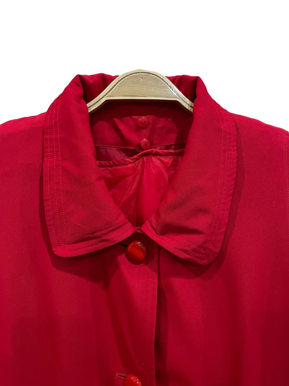 Beauty Beast × Japanese Brand La Valliere Red Fur Collar Button Coat Jacket Size M / US 6-8 / IT 42-44 - 9 Thumbnail