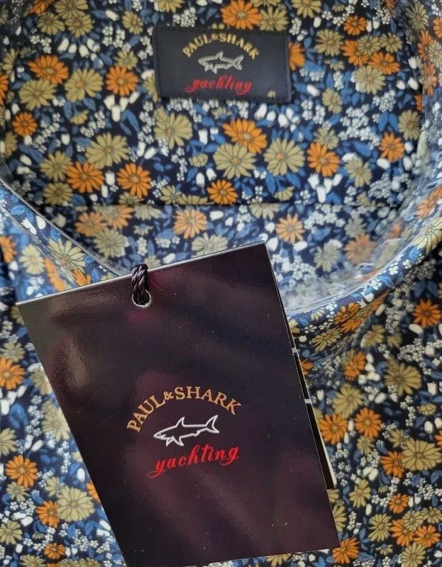 Paul & Shark RRP320€ PAUL&SHARK sz L NWT Shirts Long Sleeves Floral Size US L / EU 52-54 / 3 - 3 Thumbnail