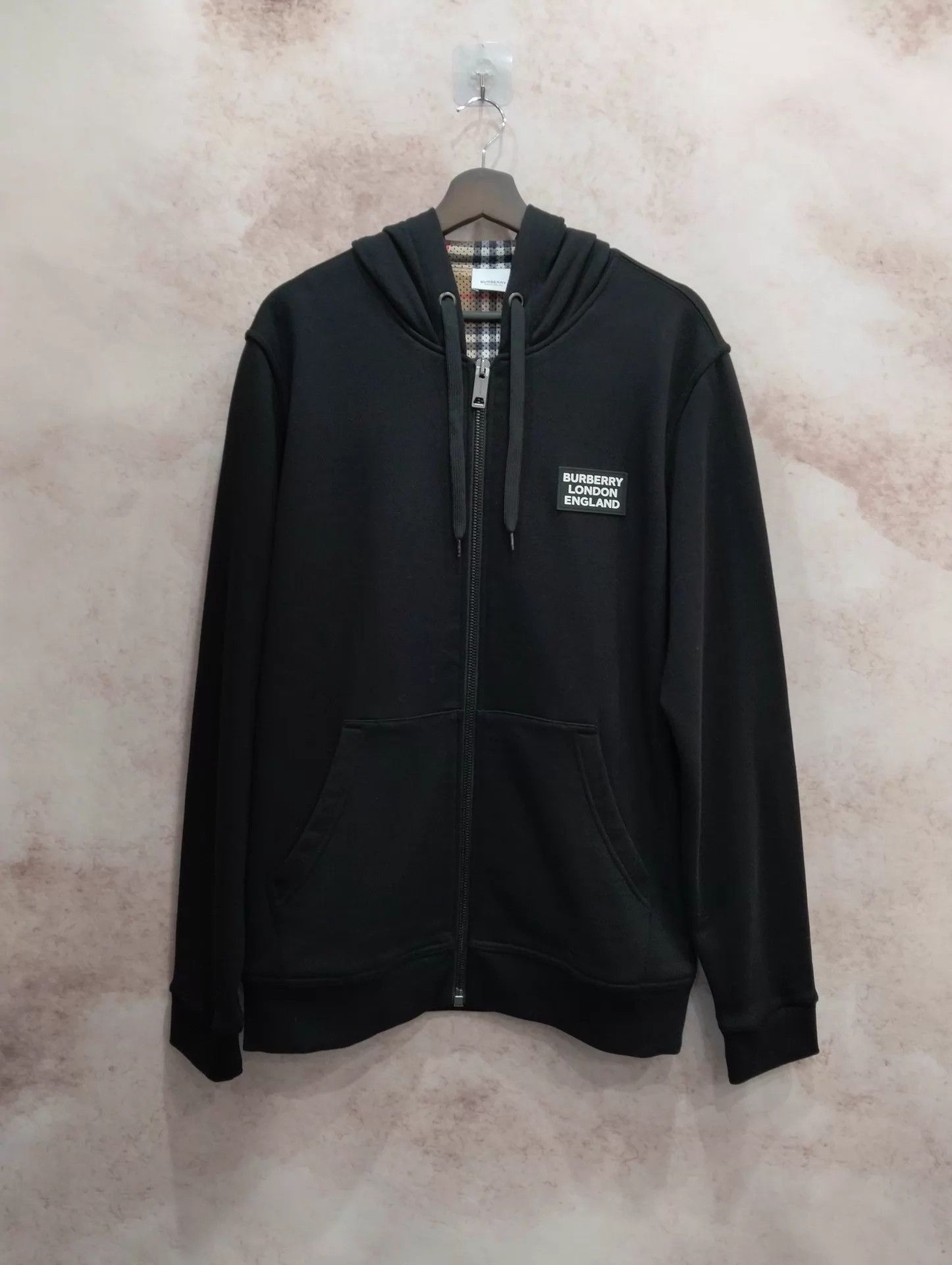 Burberry Burberry Logo Print Zip Hoodie M Size US M / EU 48-50 / 2 - 1 Thumbnail