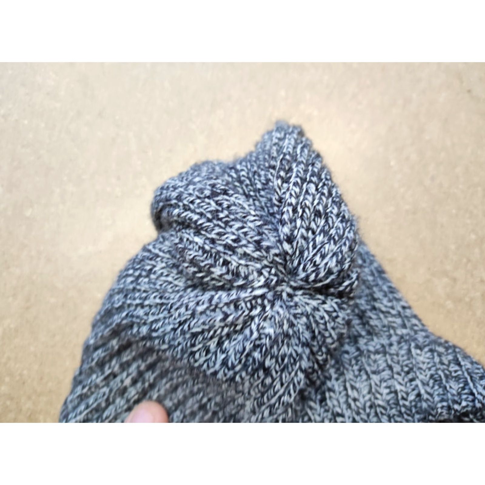 Vintage Vision Street Wear Beanie Hat One Size Relaxed Skateboard Cuffed Knit Unisex Adults Gray Knit Pattern Solid Fall Winter Size ONE SIZE - 6 Thumbnail