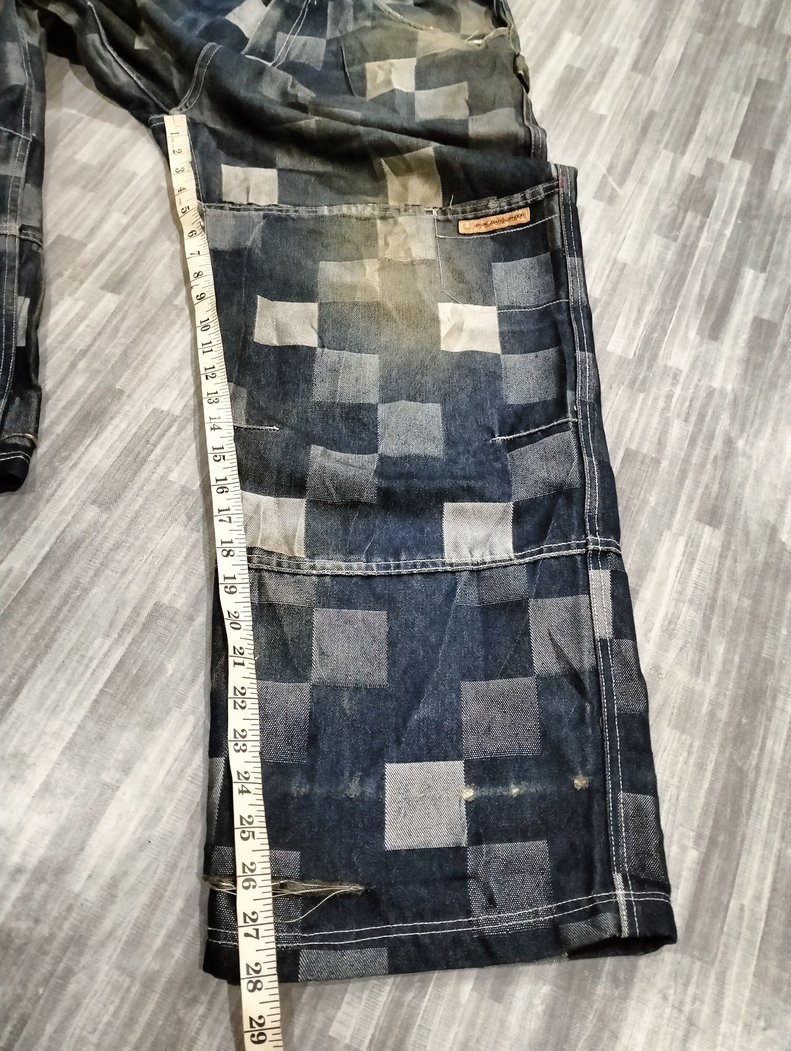 Pepe Jeans Pepe Jeans Baggy Pants Patchwork Design Distressed Pants Size US 35 - 21 Thumbnail