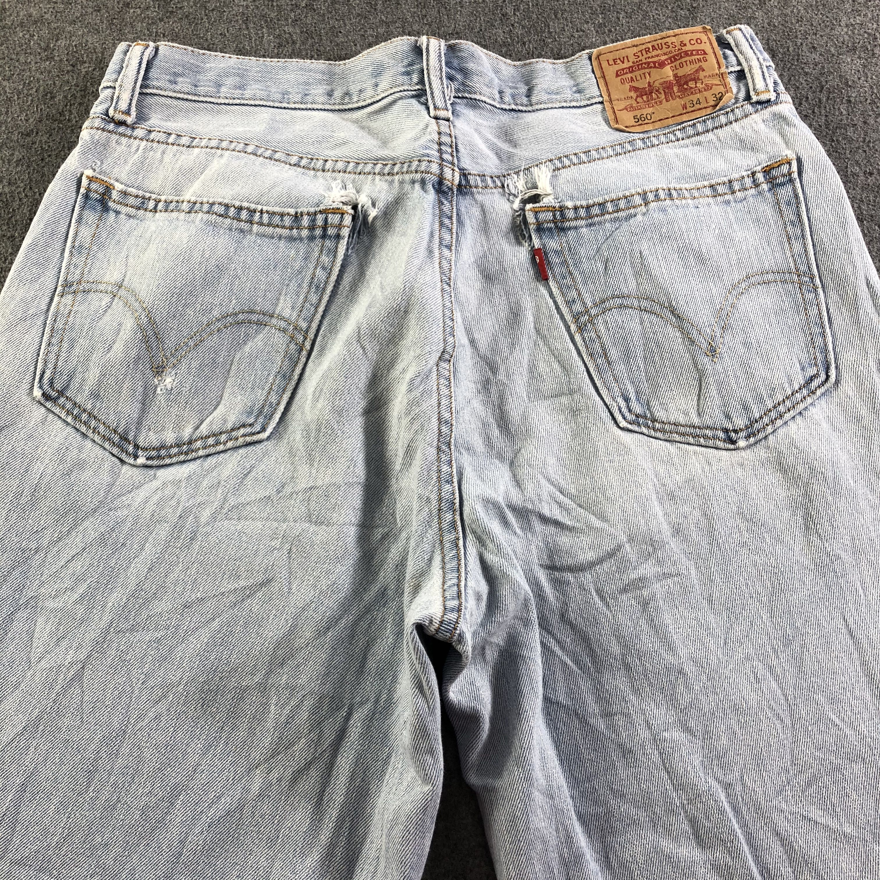 Levi's Vintage Light Wash Levis 560 Jeans-J3710 Size US 36 / EU 52 - 4 Thumbnail