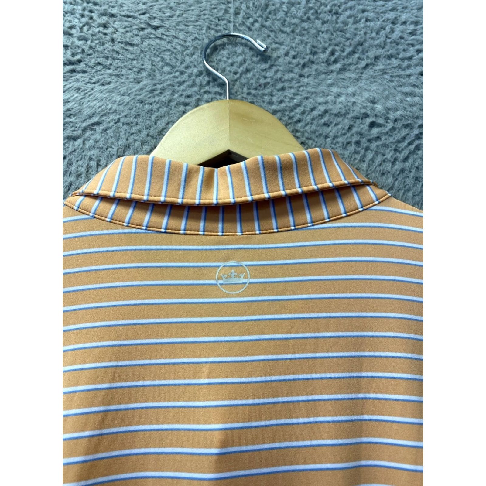 Peter Millar Peter Millar Golf Polo Shirt Men’s 2XL Orange Striped Summer Comfort /0709 Size US XXL / EU 58 / 5 - 5 Thumbnail