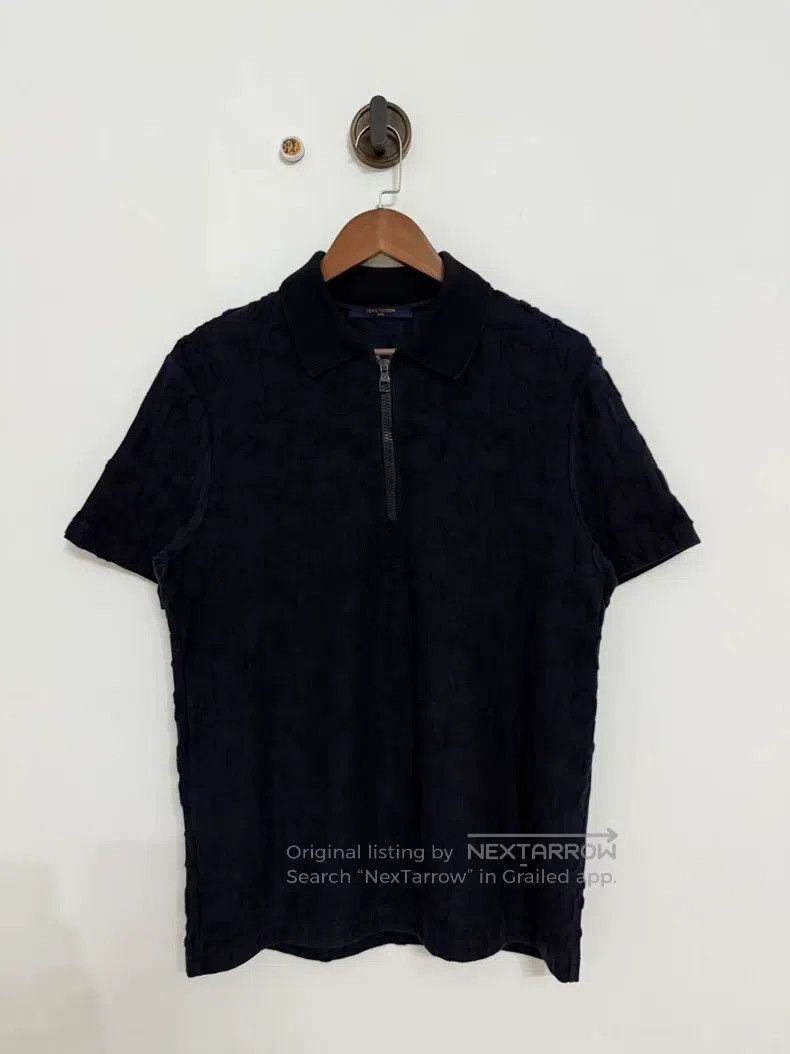 Louis Vuitton Louis Vuitton Black full monogram polo short sleeve Size US S / EU 44-46 / 1 - 1 Thumbnail