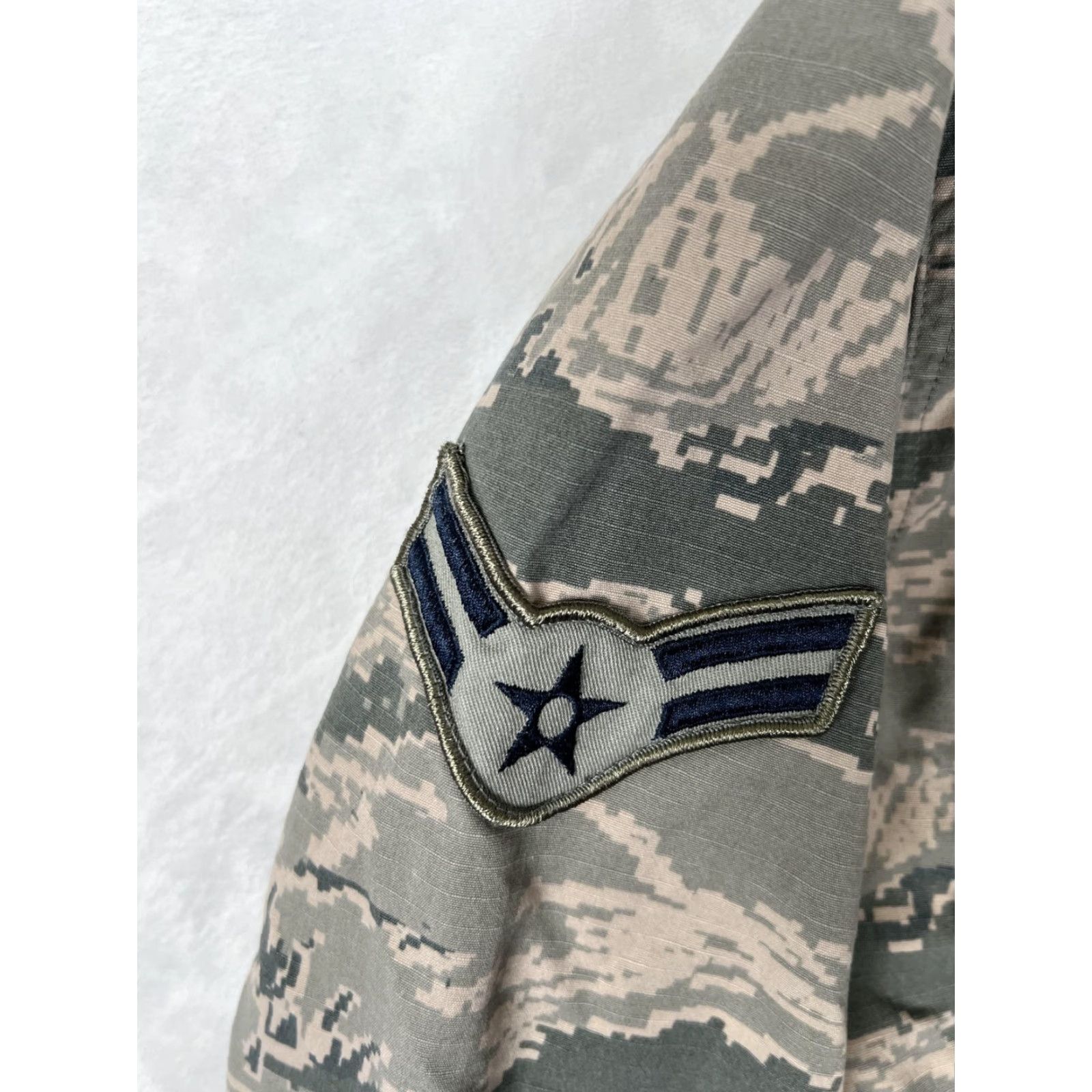 Vintage US Air Force Coat Mens 40 Long ABU Tiger Stripe Camo Utility Duty Jacket Shirt Womenless Size US XXS / EU 40 - 4 Thumbnail