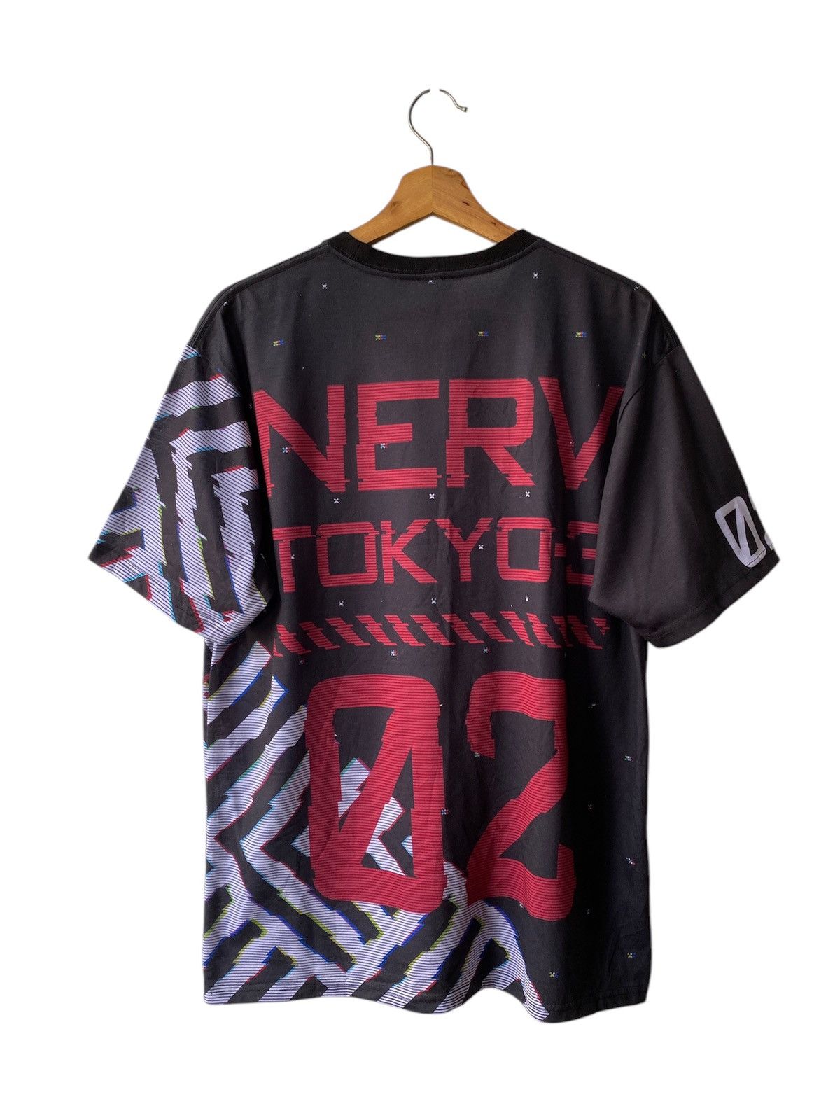 Anime × Japanese Brand Vintage Anime Japan Nerv Evangelion Fullprint Shirt Size US L / EU 52-54 / 3 - 4 Thumbnail