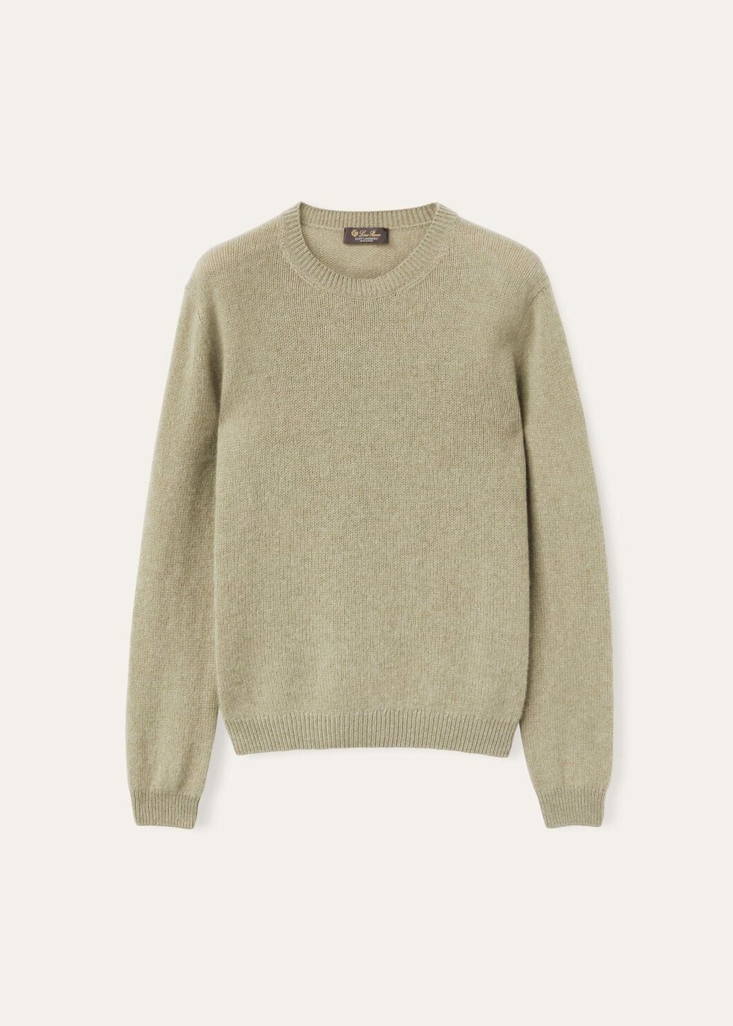 Loro Piana o1w1db10825 FAO5815 Fobello Crewneck Sweater in Light Green Size S / US 4 / IT 40 - 1 Thumbnail