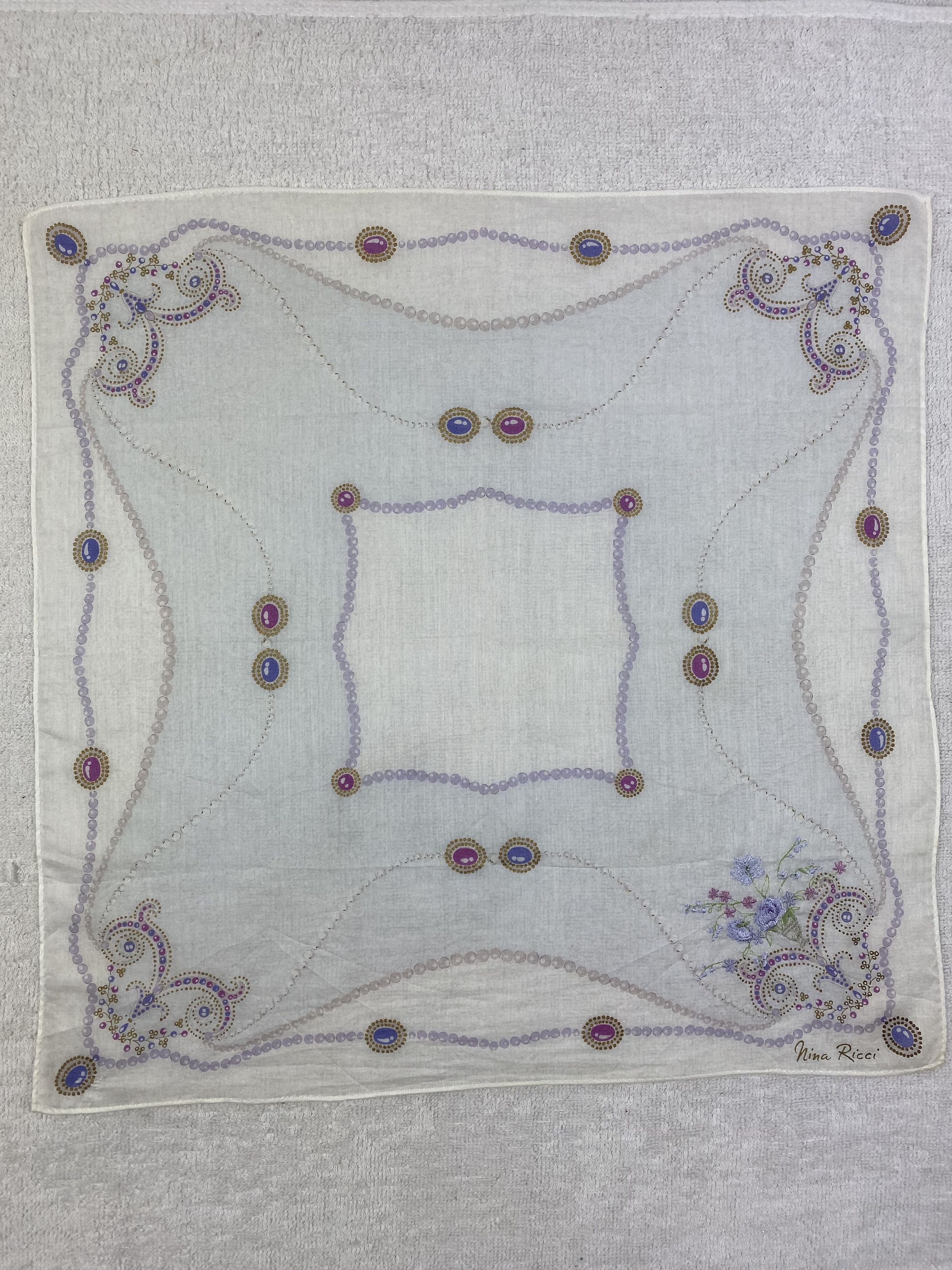 Nina Ricci × Vintage Nina Ricci Handkerchief / Bandana / Neckerchief Size ONE SIZE - 3 Thumbnail
