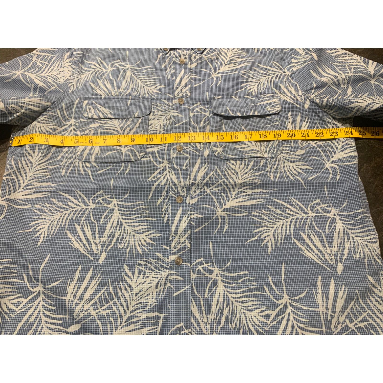 Chaps Ralph Lauren Chaps Mens Short Sleeve Hawaiian Shirt Blue Floral Large L Button-Up Size US L / EU 52-54 / 3 - 7 Thumbnail