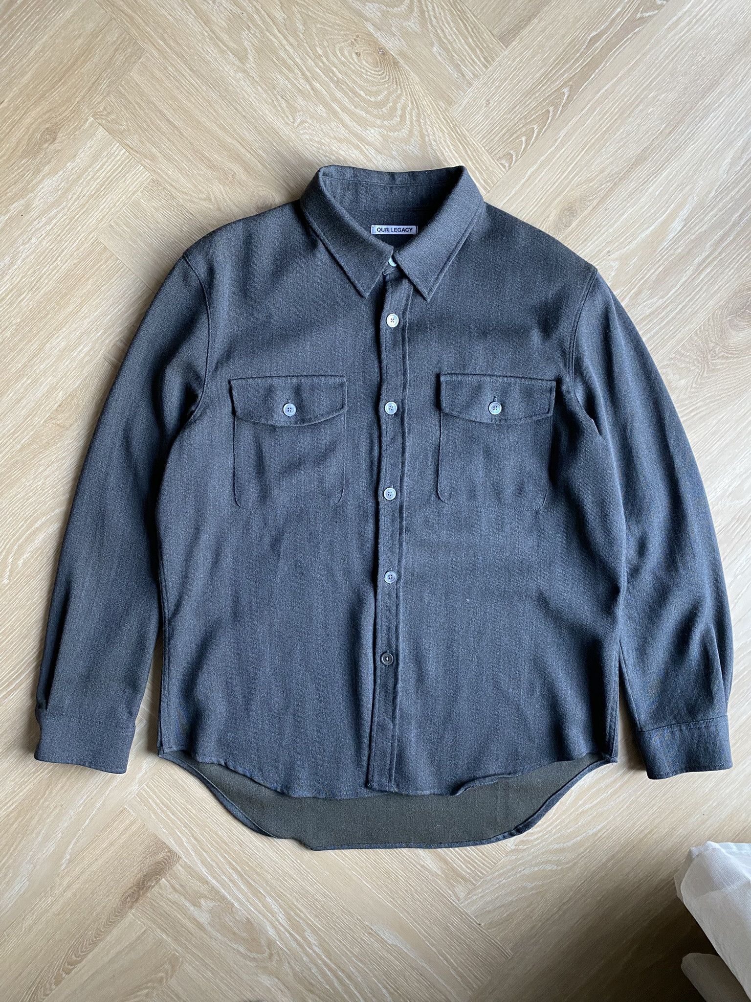 Our Legacy 50/L - Hunting Wool Grey - CPO Shirt Size US L / EU 52-54 / 3 - 6 Thumbnail