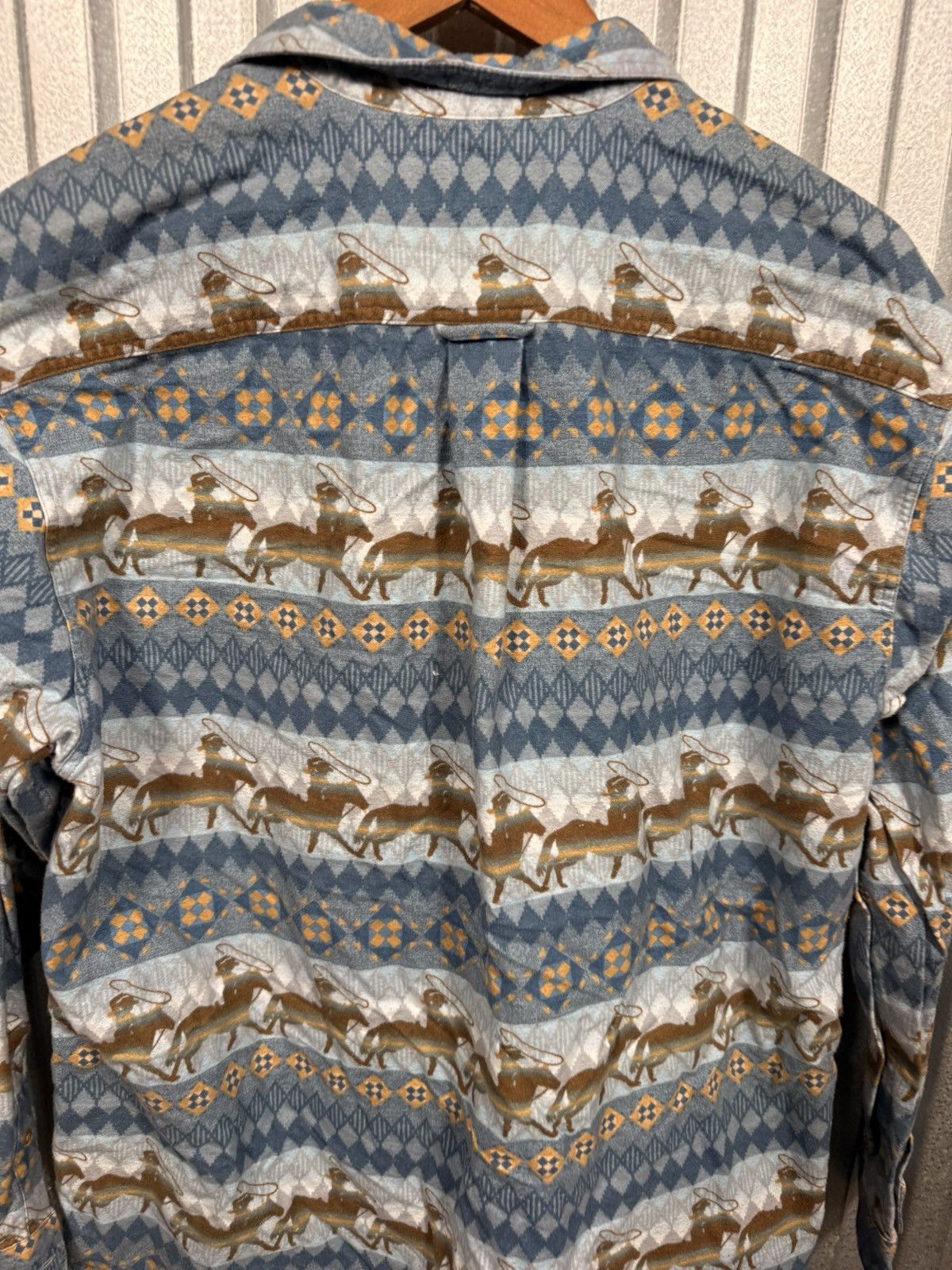 Cabelas Western Cabelas Cowboy Pattern Button Up Shirt Size US L / EU 52-54 / 3 - 9 Thumbnail
