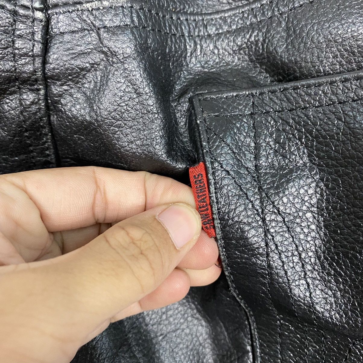Japanese Brand Vintage Racing Genuine Leather Pants 501 Issey Miyake Size US 30 / EU 46 - 14 Thumbnail