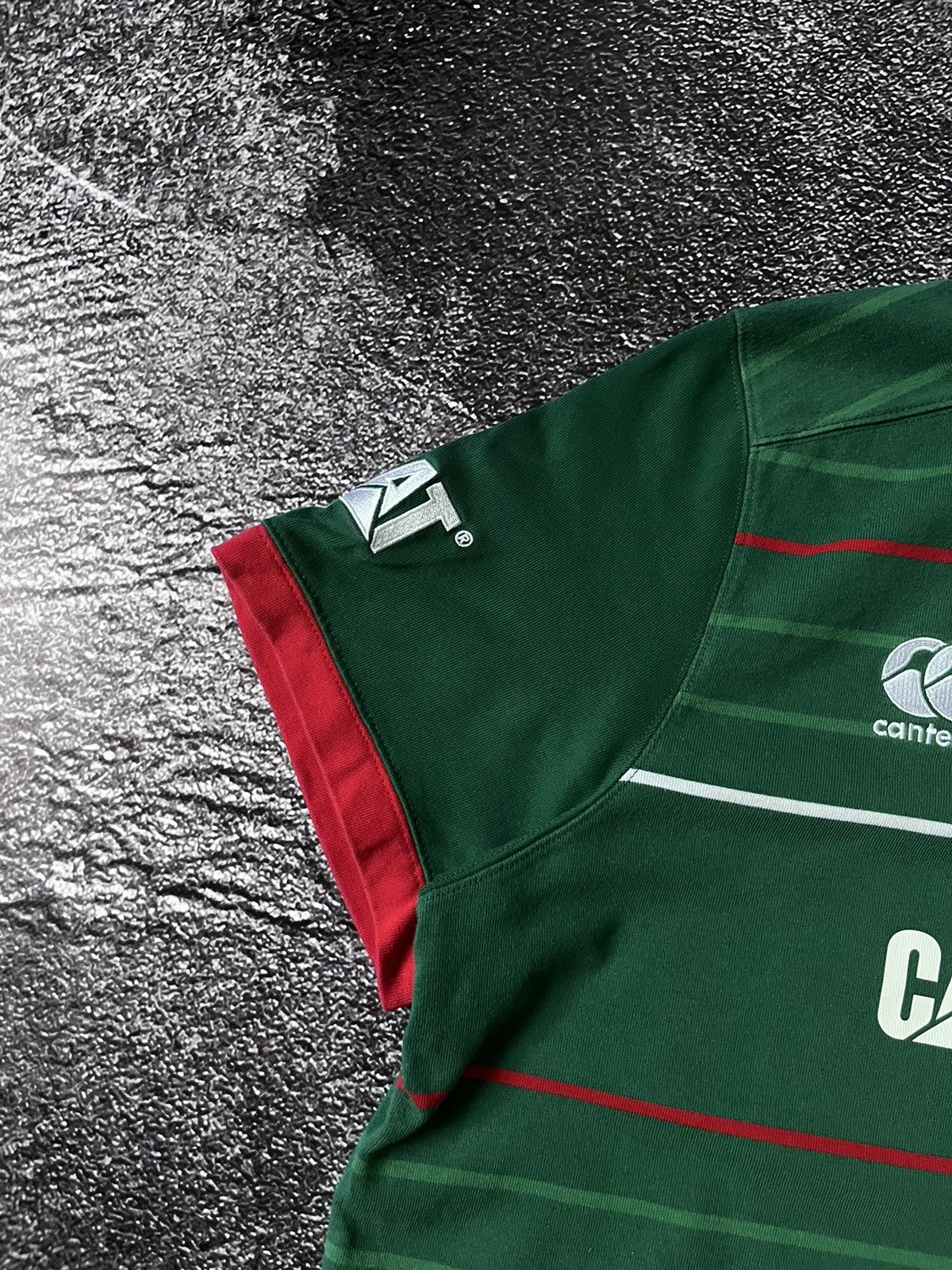 Canterbury of New Zealand Vintage Canterbury Leicester Tigers Caterpillar Rugby Polo Size US XXL / EU 58 / 5 - 3 Thumbnail