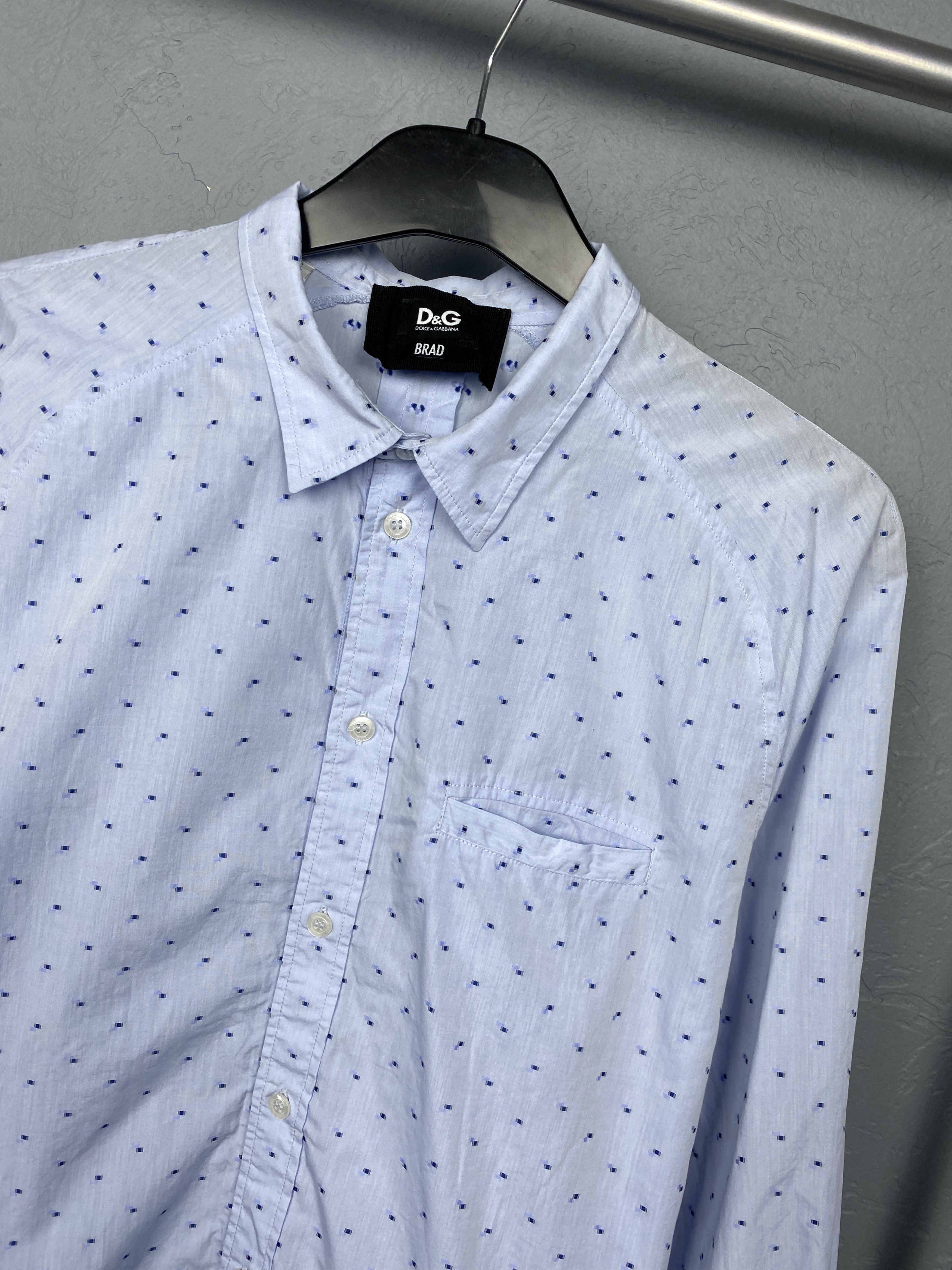 Dolce & Gabbana Dolce & Gabbana Brad Vintage Mens Long Sleeve Shirt Size US M / EU 48-50 / 2 - 2 Thumbnail