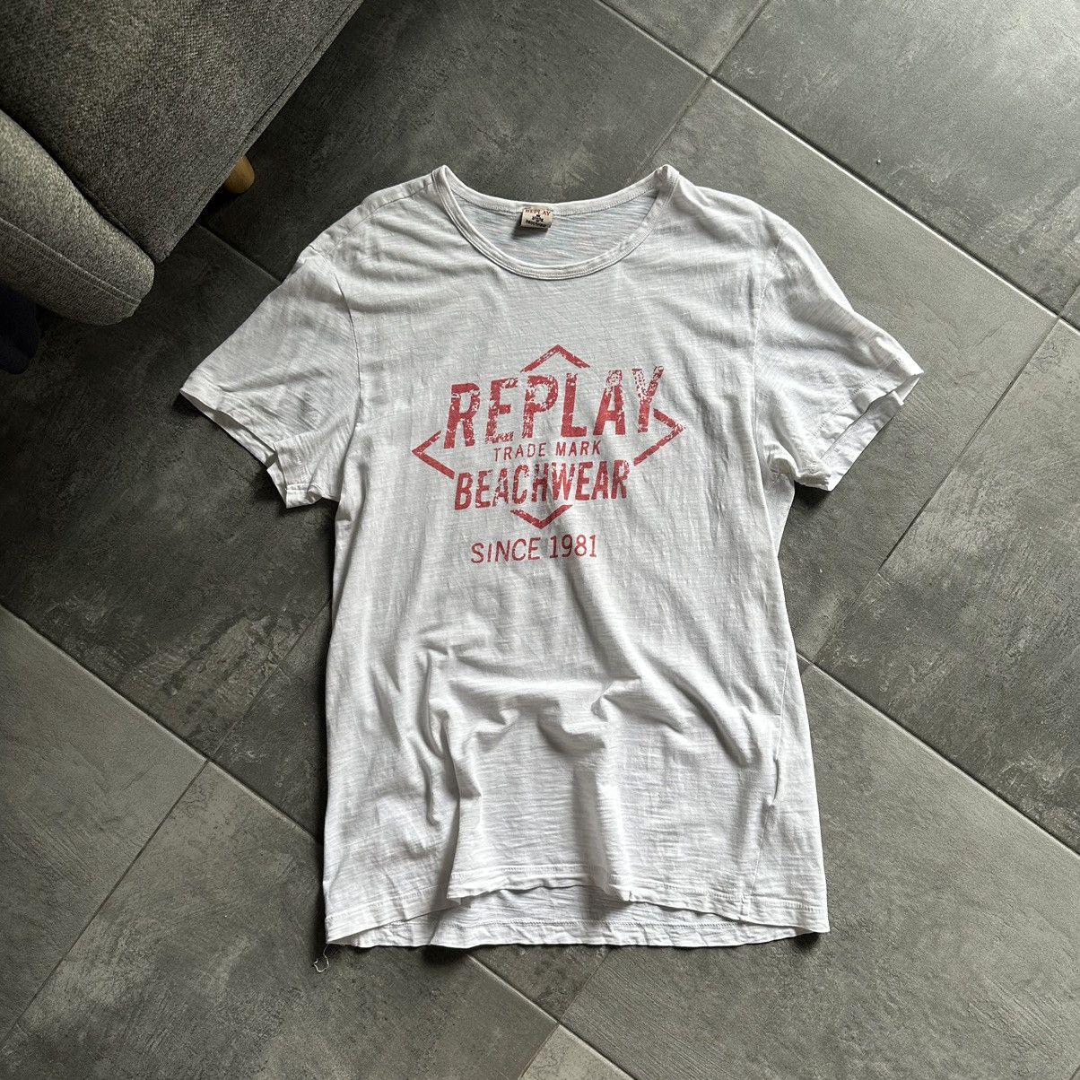 Replay Vintage Replay T-shirts Trade Mark Beachwear Y2K Logo 00s Size US XXL / EU 58 / 5 - 4 Thumbnail