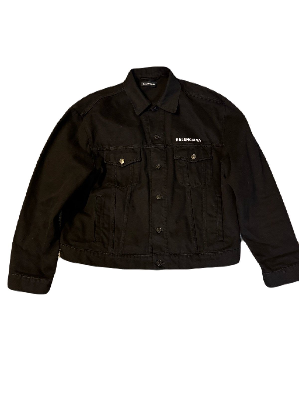 Balenciaga crew denim jacket Size US L / EU 52-54 / 3 - 1 Thumbnail