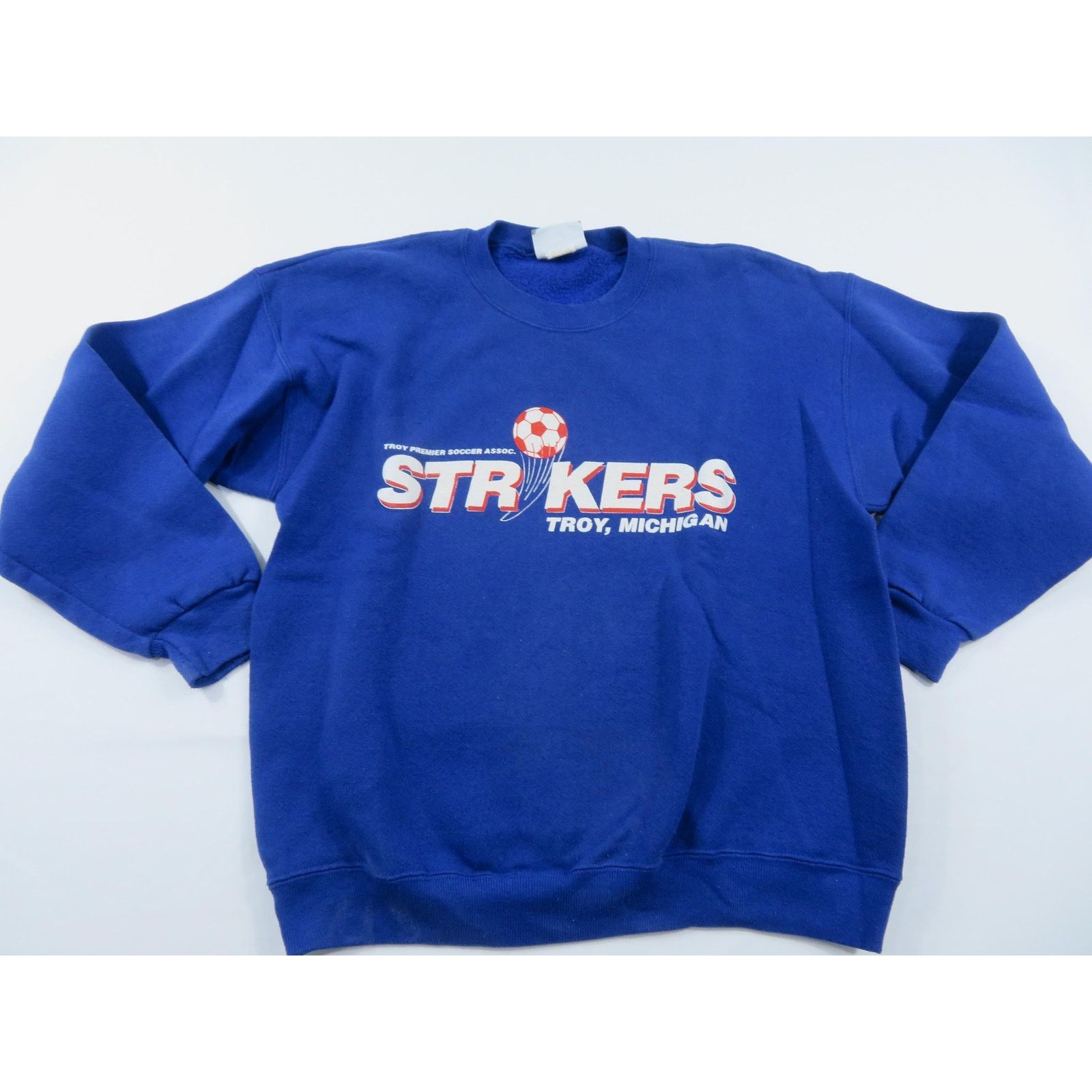 Lee Troy Michigan Strikers Soccer Sweatshirt, Lee Sz L 1990s Size US L / EU 52-54 / 3 - 1 Thumbnail