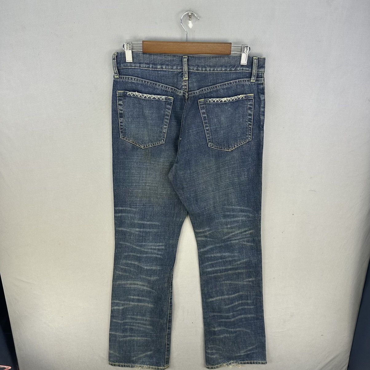 Undercover Y2k Uniqlo Washed Distressed Bootcut Jeans Size US 31 - 4 Thumbnail