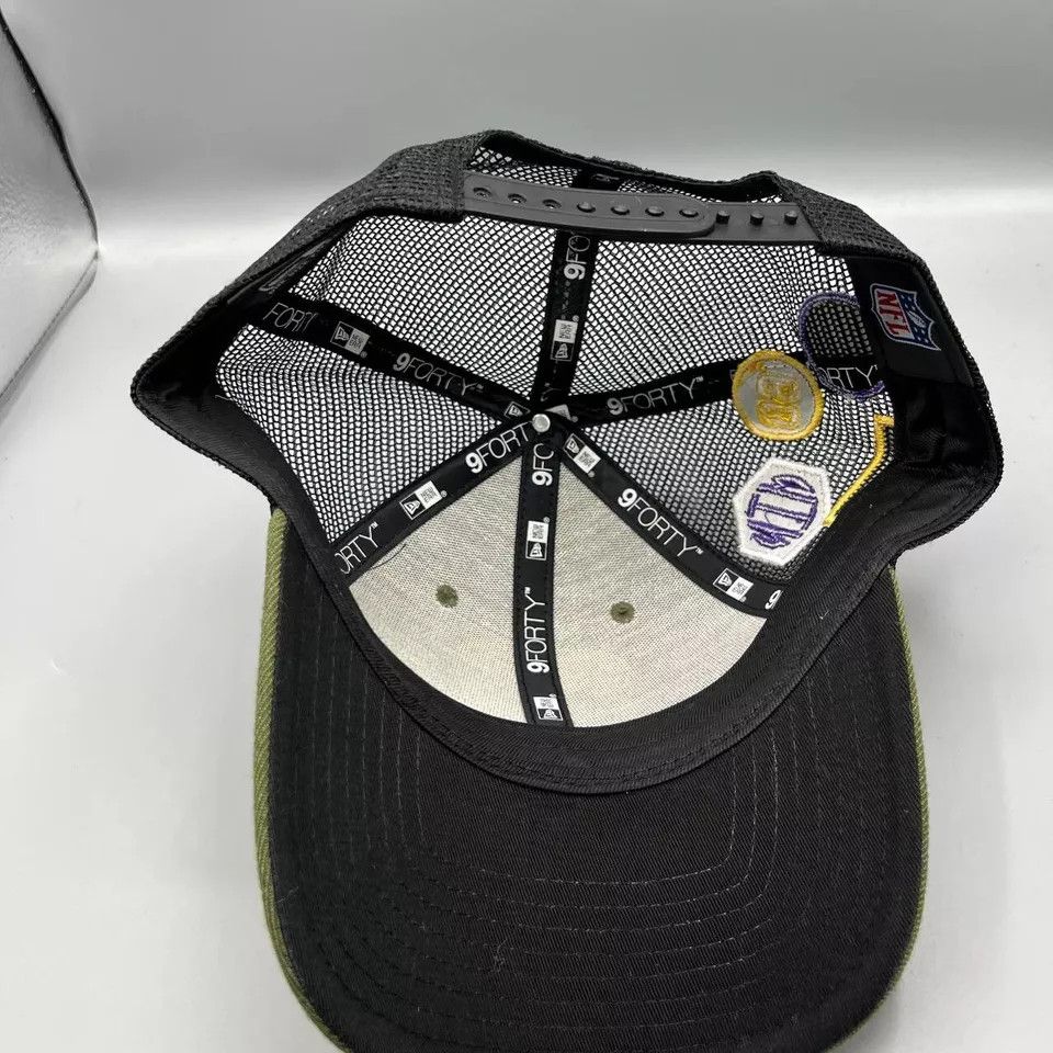New Era Minnesota Vikings Trucker Hat Men Green Snap Back Cap New Size ONE SIZE - 8 Thumbnail