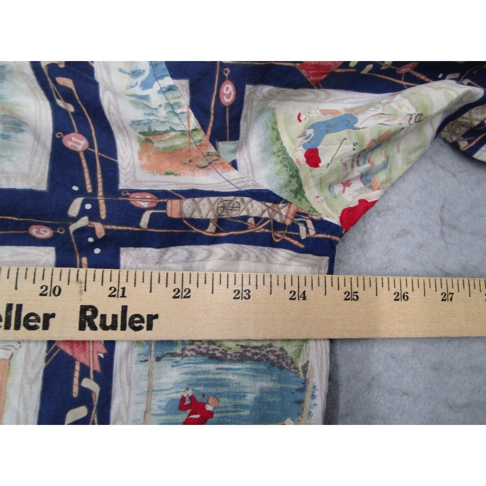 Reyn Spooner VINTAGE Reyn Spooner Shirt Mens Large Blue Pullover AOP Golf Tiki Made in USA Size US L / EU 52-54 / 3 - 6 Thumbnail