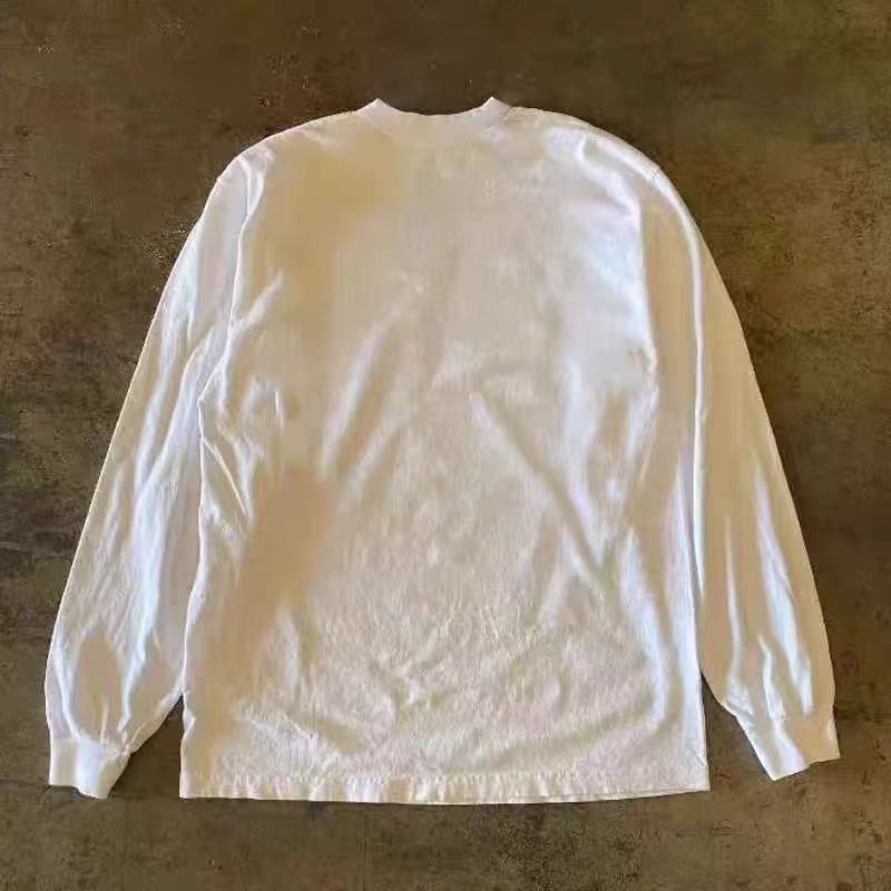 Vintage White Vintage Hip-Hop Long-Sleeve T-Shirt with Face Print Size US M / EU 48-50 / 2 - 2 Thumbnail