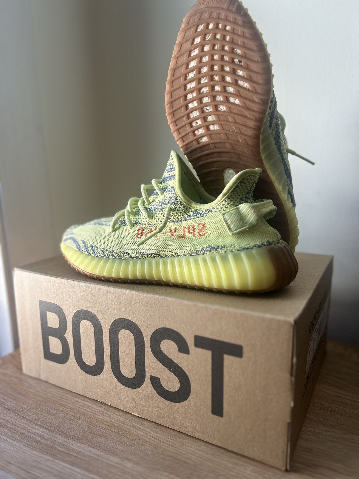 Adidas × Kanye West × Yeezy Yeezy 350 BOOST v2 Semi-Frozen Yellow Size US 9.5 / EU 42-43 - 3 Thumbnail