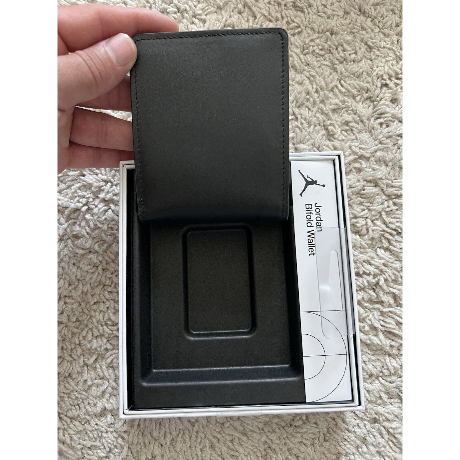 Nike Jordan Jumpman Ingot Bifold Wallet Men’s Black Style NWT Size ONE SIZE - 3 Thumbnail
