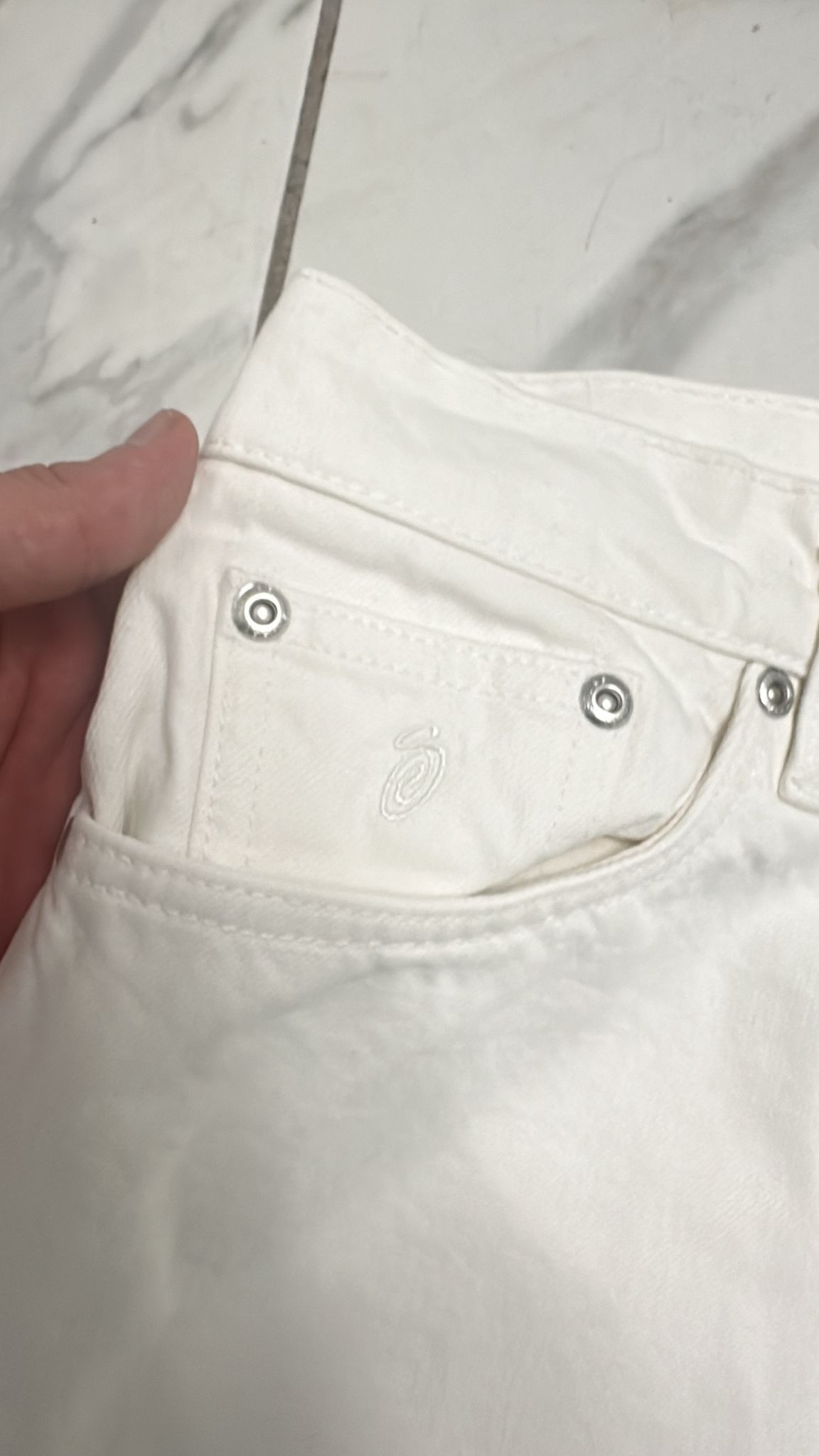 Stussy × Vintage Stussy Big Ol Jean Size 29 White Size US 29 - 4 Thumbnail