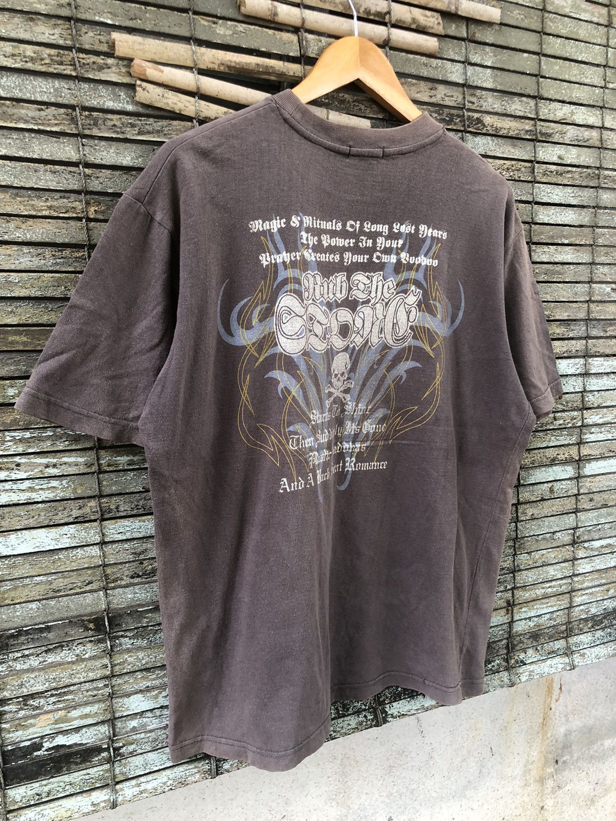 Japanese Brand × Vintage Vintage Sundaded La-Fiori Tribal Poem Skull Tee Size US L / EU 52-54 / 3 - 5 Thumbnail