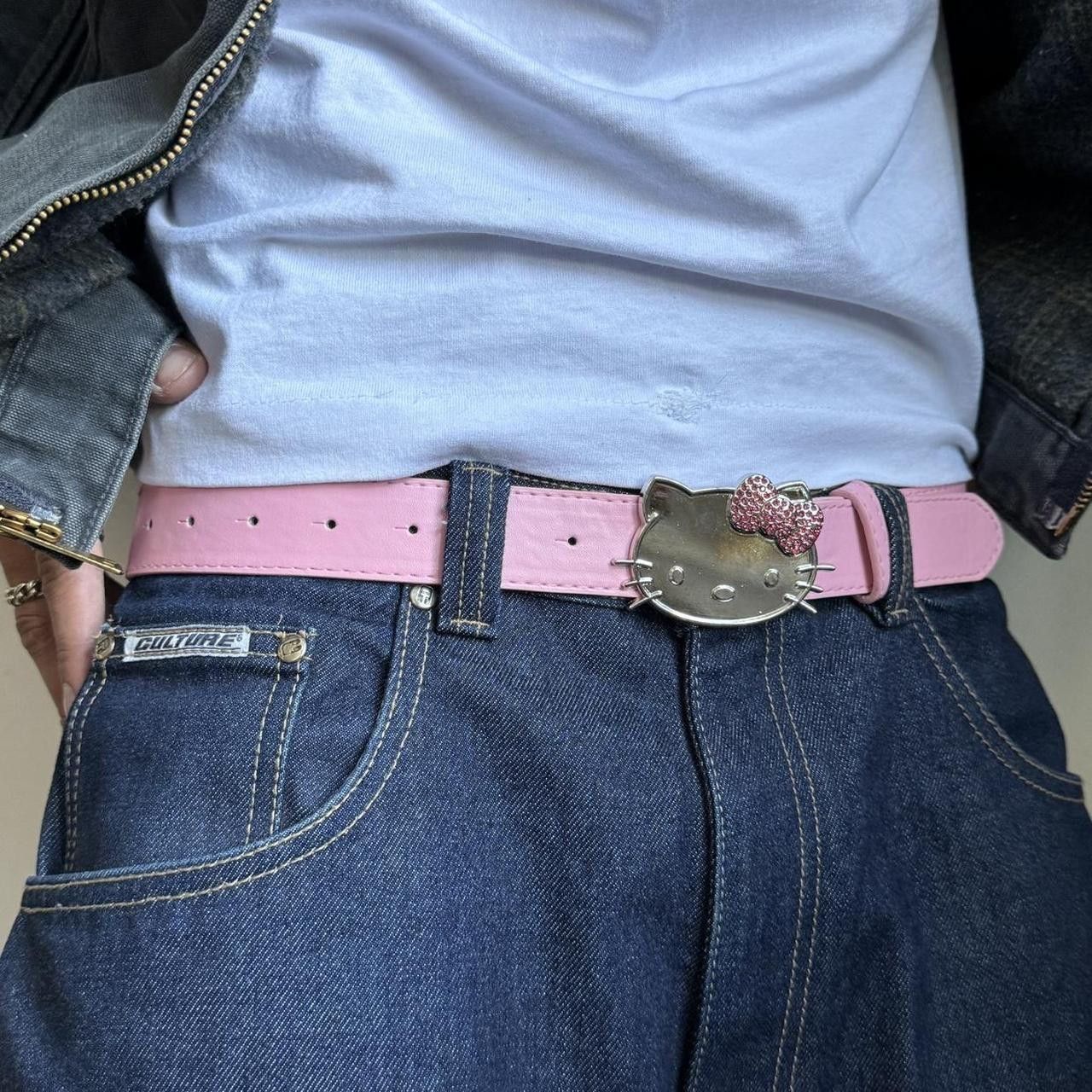 Vintage y2k 2000s Hello Kitty rhinestone grunge goth emo punk belt Size ONE SIZE - 6 Thumbnail