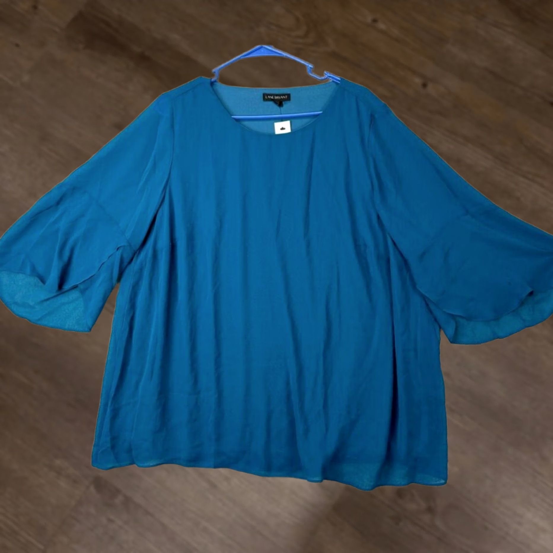 Vintage Lane Bryant Blouse Shirt Womens 18-20 Blue Kimono Sleeve Top Casual Ladies NEW Size XXL / US 16-18 / IT 52-54 - 1 Thumbnail
