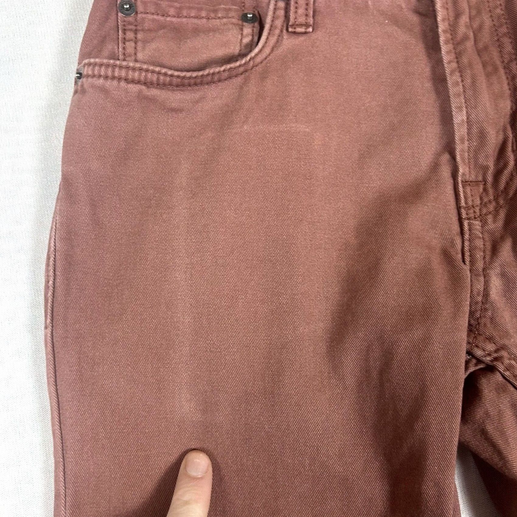 Old Navy Old Navy Slim Jeans Red Low Rise Denim - Fit Size US 28 / EU 44 - 2 Thumbnail