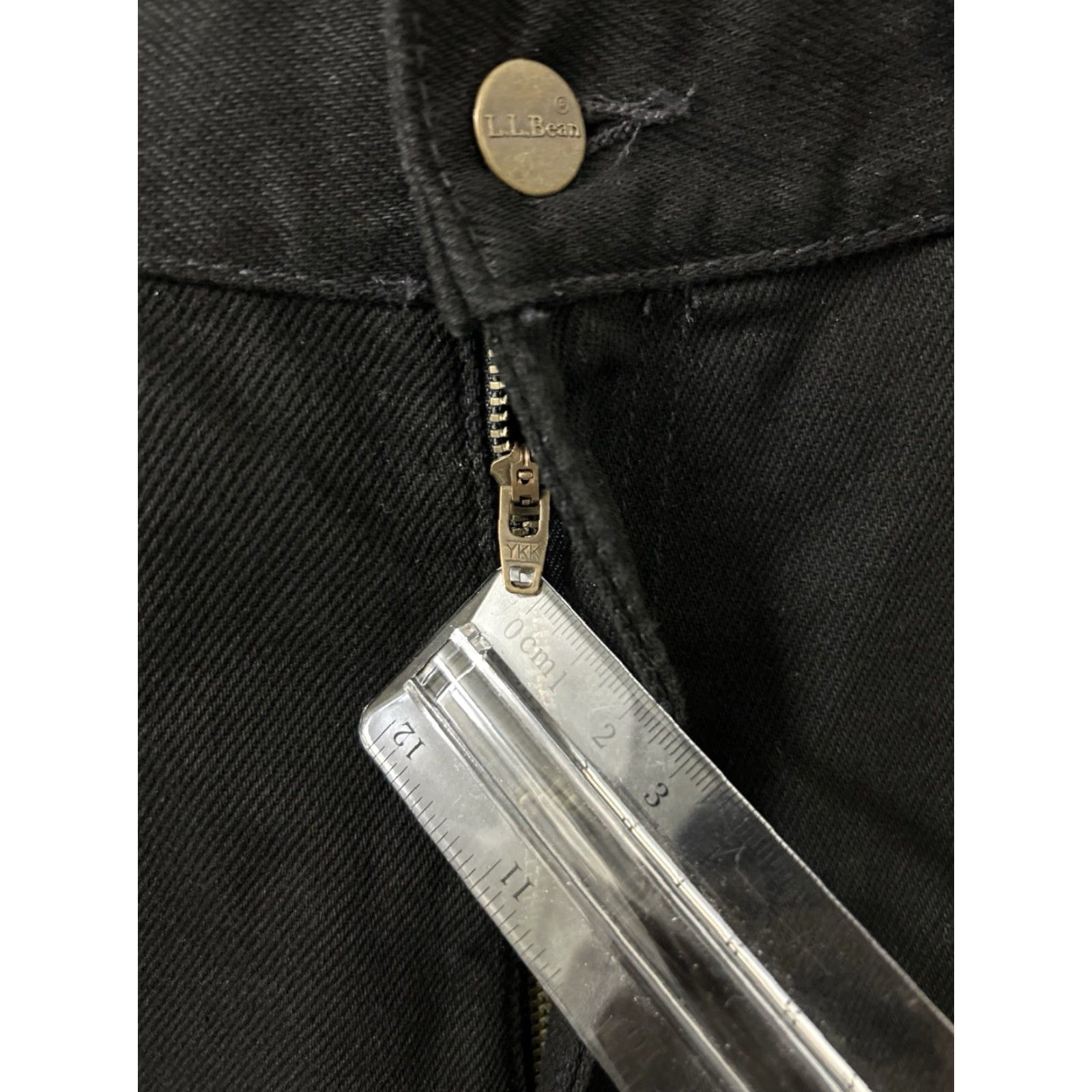 Vintage L.L. Bean Jeans Womens 12x32 Black Double L Straight Leg 100% Cotton NWT Denim Zipper Button Five-Pocket Modern Classic Jeans Mens Women? Size 34" / US 12 / IT 48 - 5 Thumbnail
