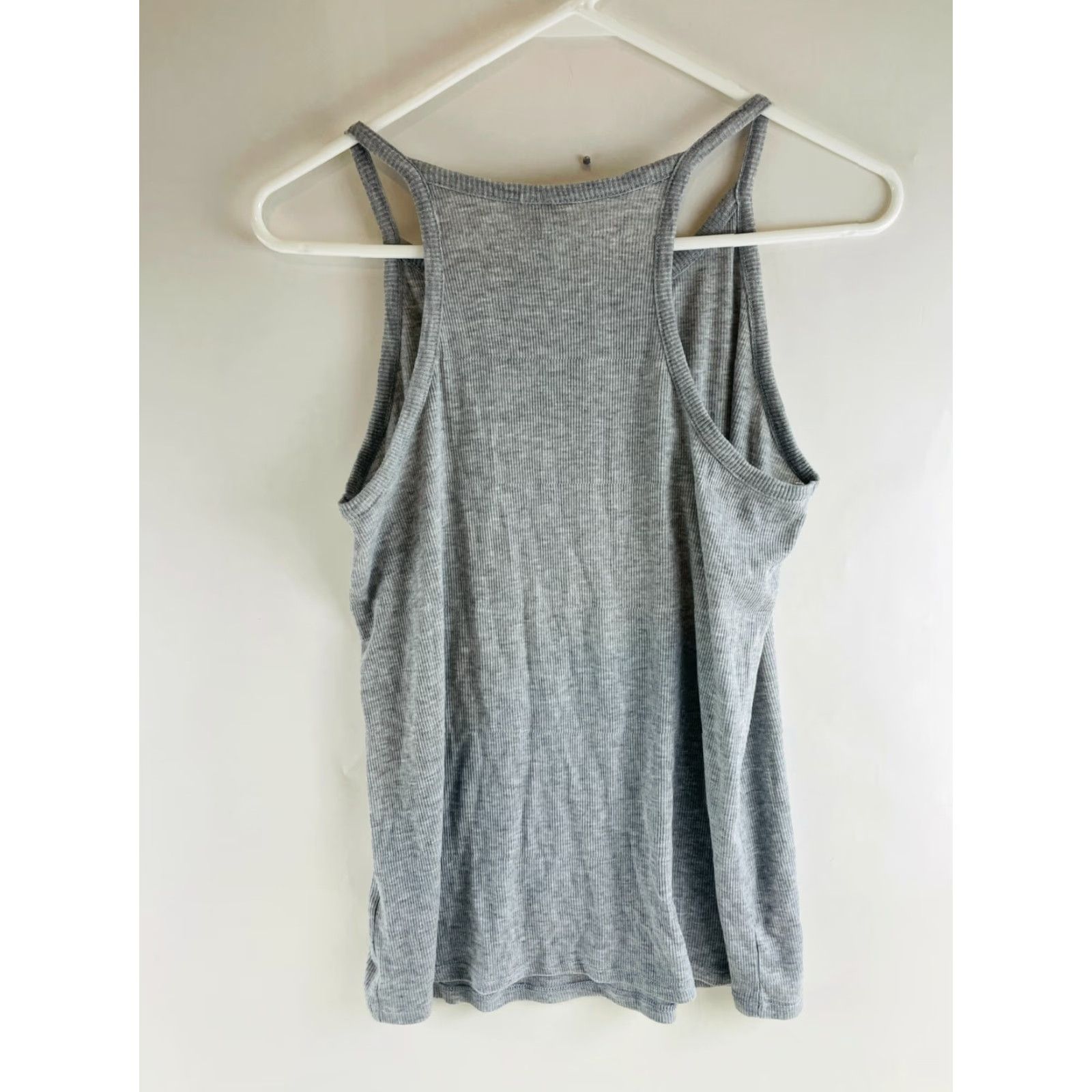 Vintage PJ Couture Tank Top Women's Size Medium Gray "Love" embroidered Pajama Shirt Size M / US 6-8 / IT 42-44 - 2 Thumbnail