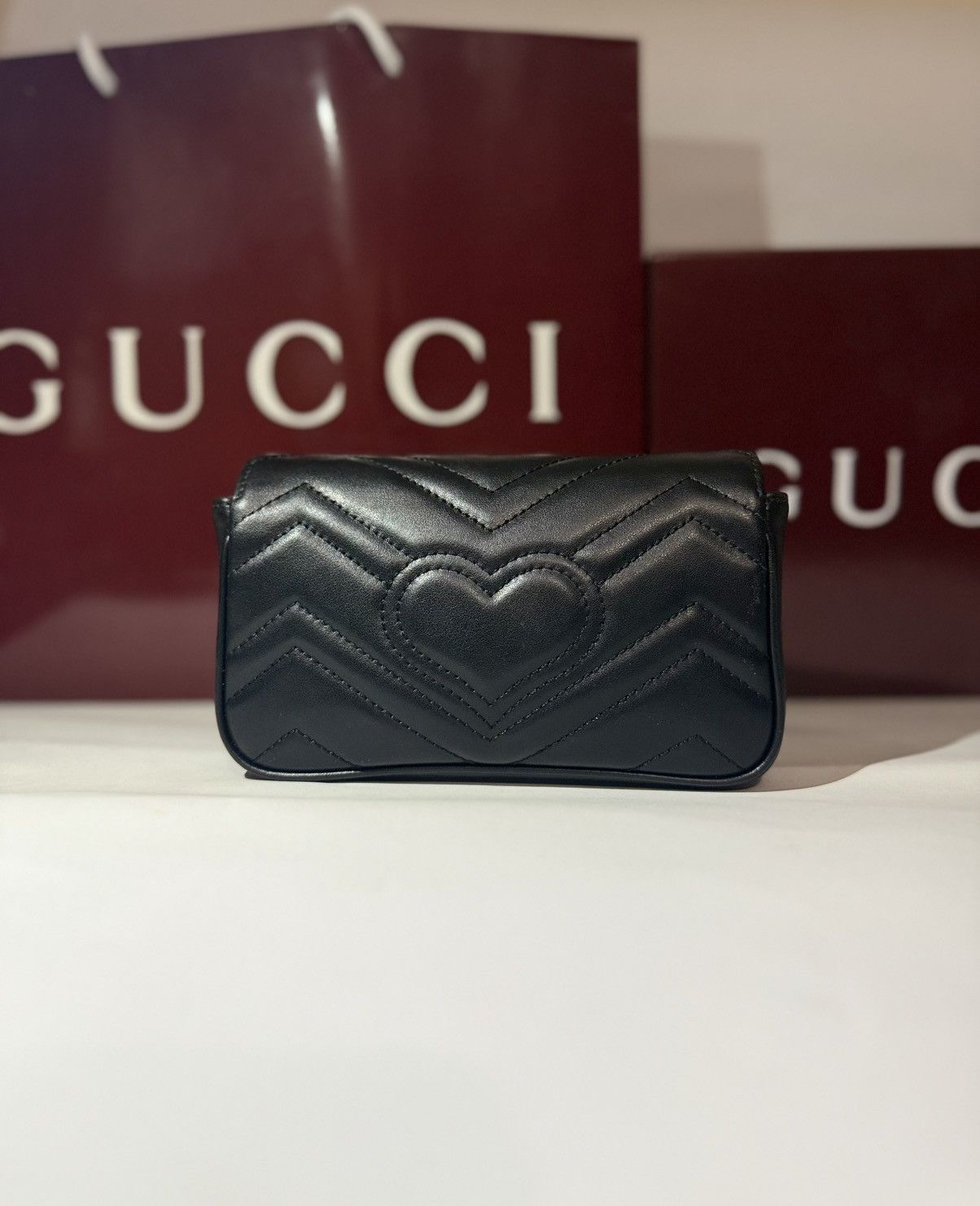 Gucci Gucci GG Super Mini Black Bag | Gucci Bag Size ONE SIZE - 2 Thumbnail