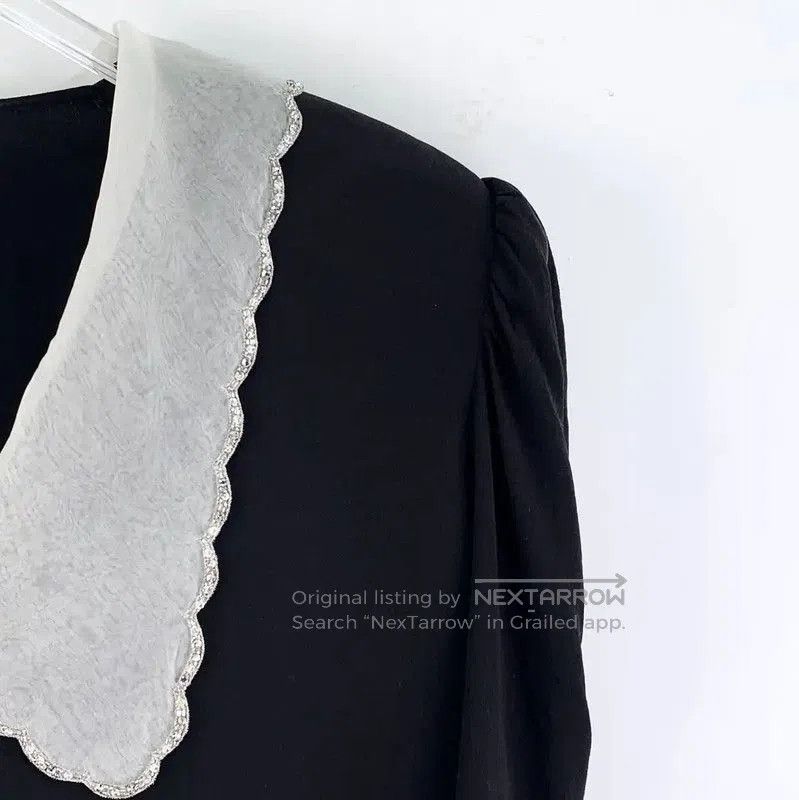 Miu Miu Miu Miu Black Silk Women's Shirt . Size M / US 6-8 / IT 42-44 - 3 Thumbnail