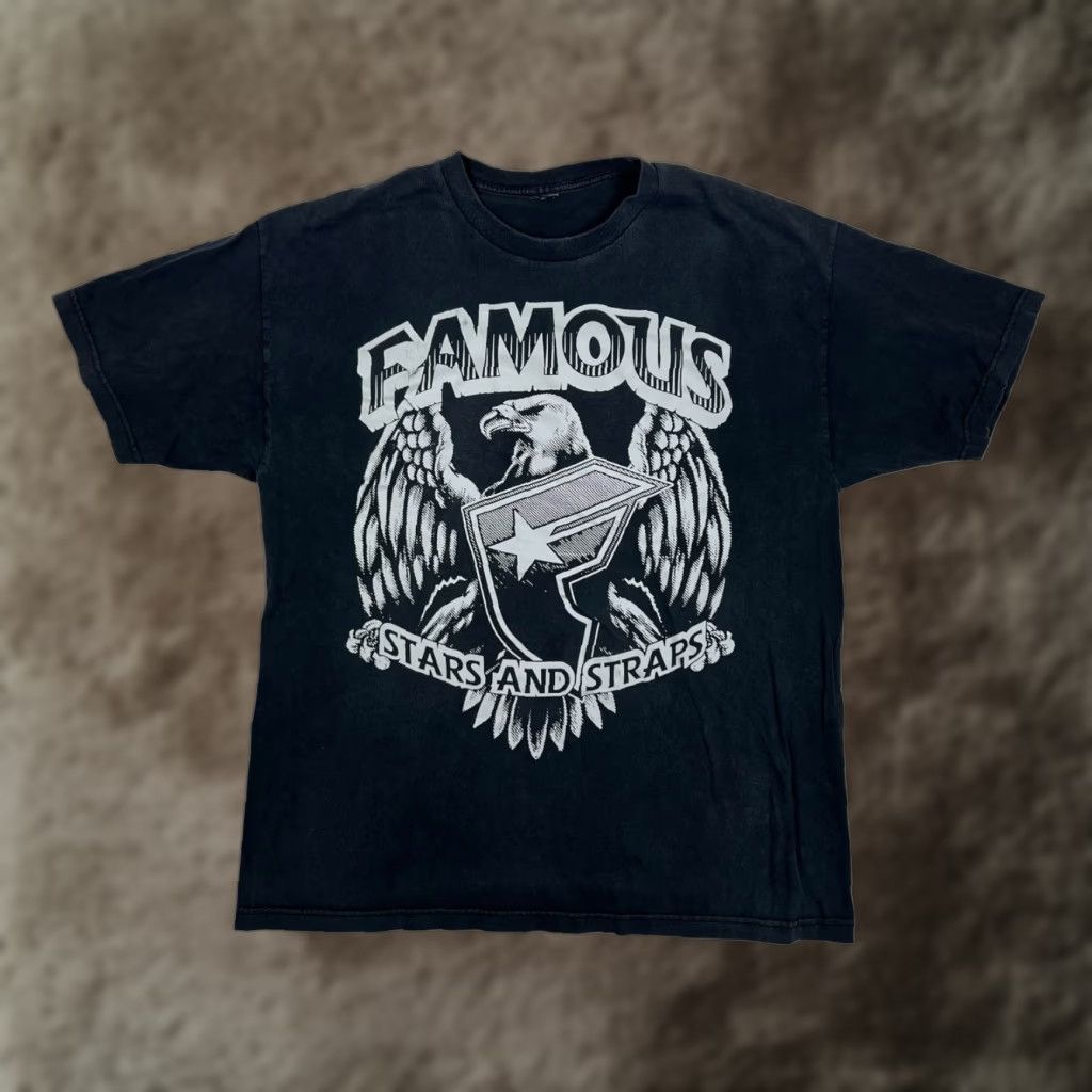 Vintage VINTAGE Famous Stars & Straps T-Shirt Mens Large Black Eagle Logo Streetwear Y2K Size US L / EU 52-54 / 3 - 1 Thumbnail