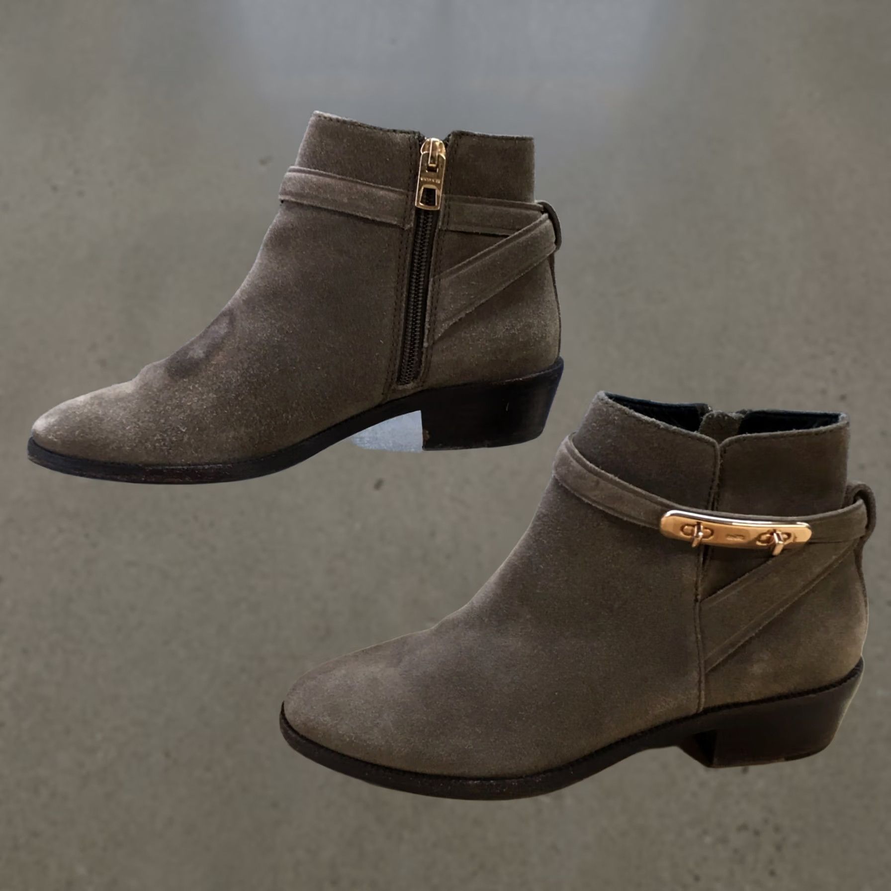 Coach Coach Boots Womens Bootie 6 B Colleen Brown Ankle Zip Casual Comfort Classic Size M / US 6-8 / IT 42-44 - 1 Thumbnail