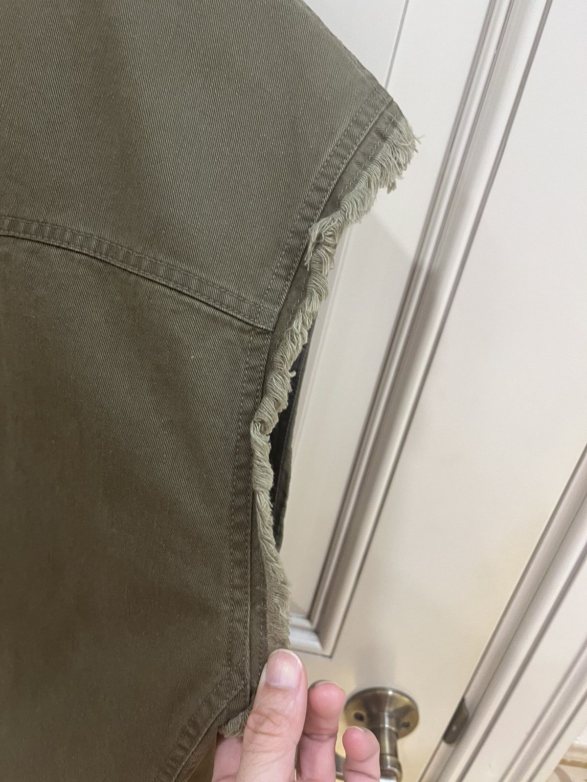 Saint Laurent Paris kaki green vest gilet with embroidery size46 Size US S / EU 44-46 / 1 - 15 Thumbnail