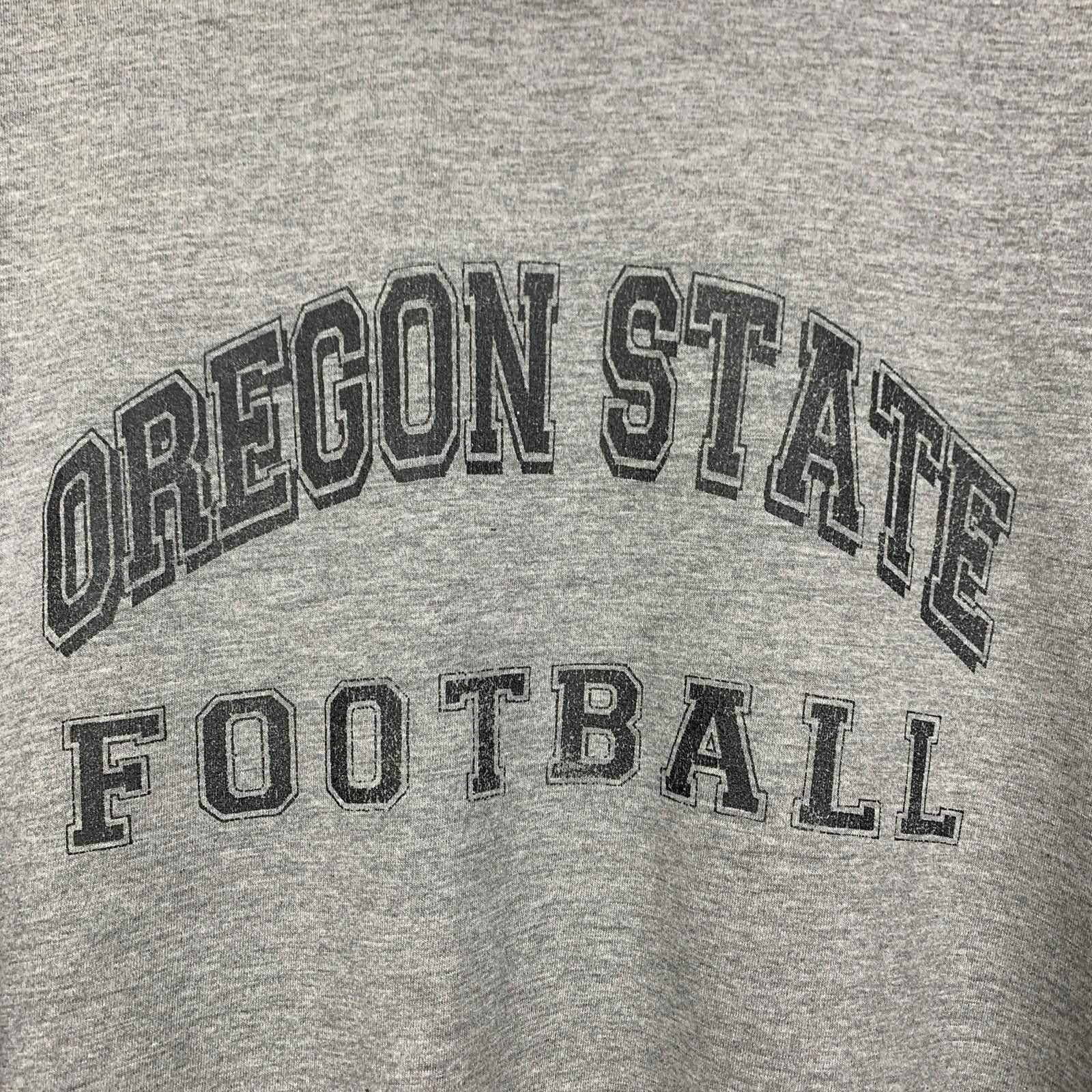 Russell Athletic Vintage 90s Oregon State NCAA Football Gray T Shirt XXL Size US XXL / EU 58 / 5 - 2 Thumbnail