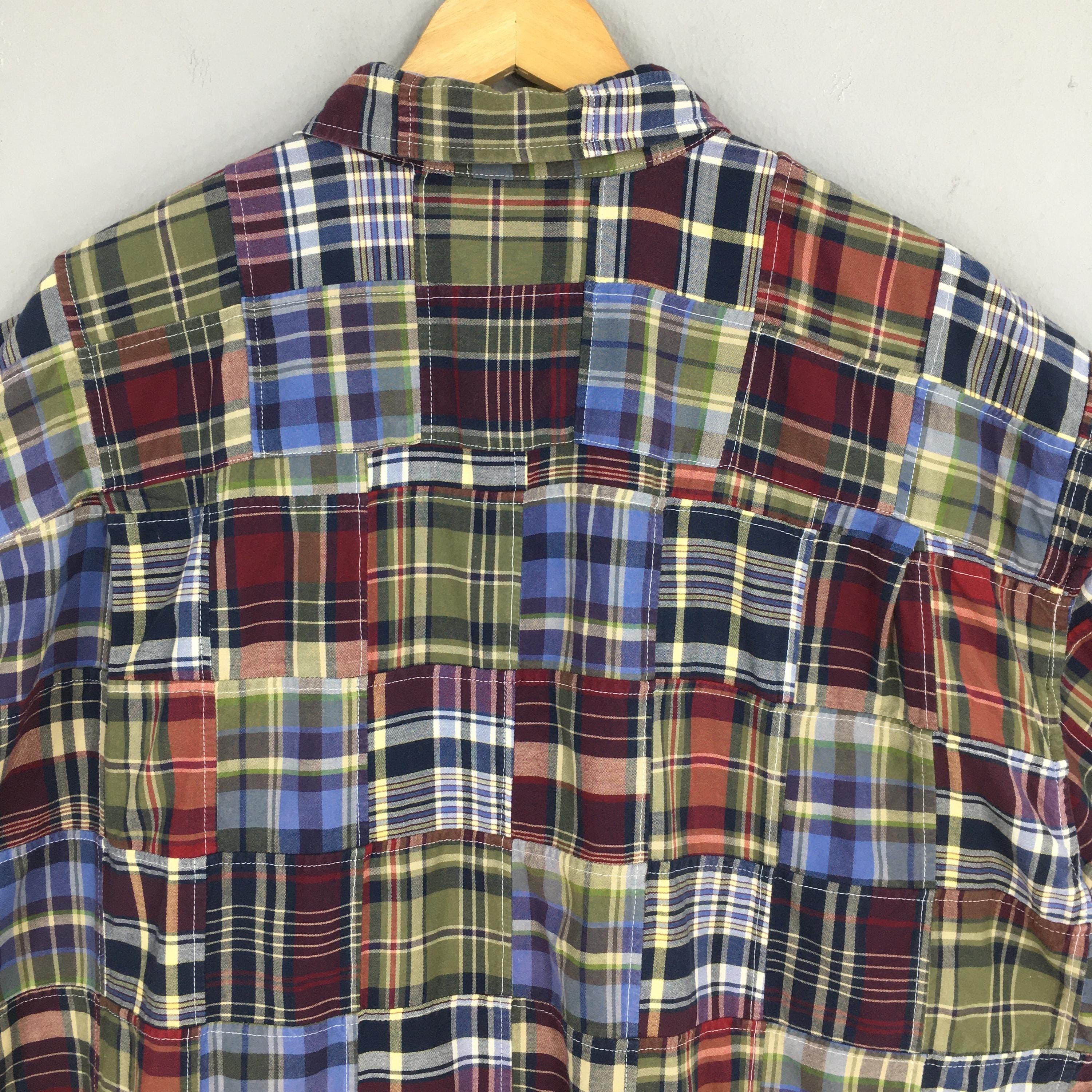 Nautica Vintage Nautica Patchwork Checkered Shirt 2XLarge Size US XXL / EU 58 / 5 - 7 Thumbnail