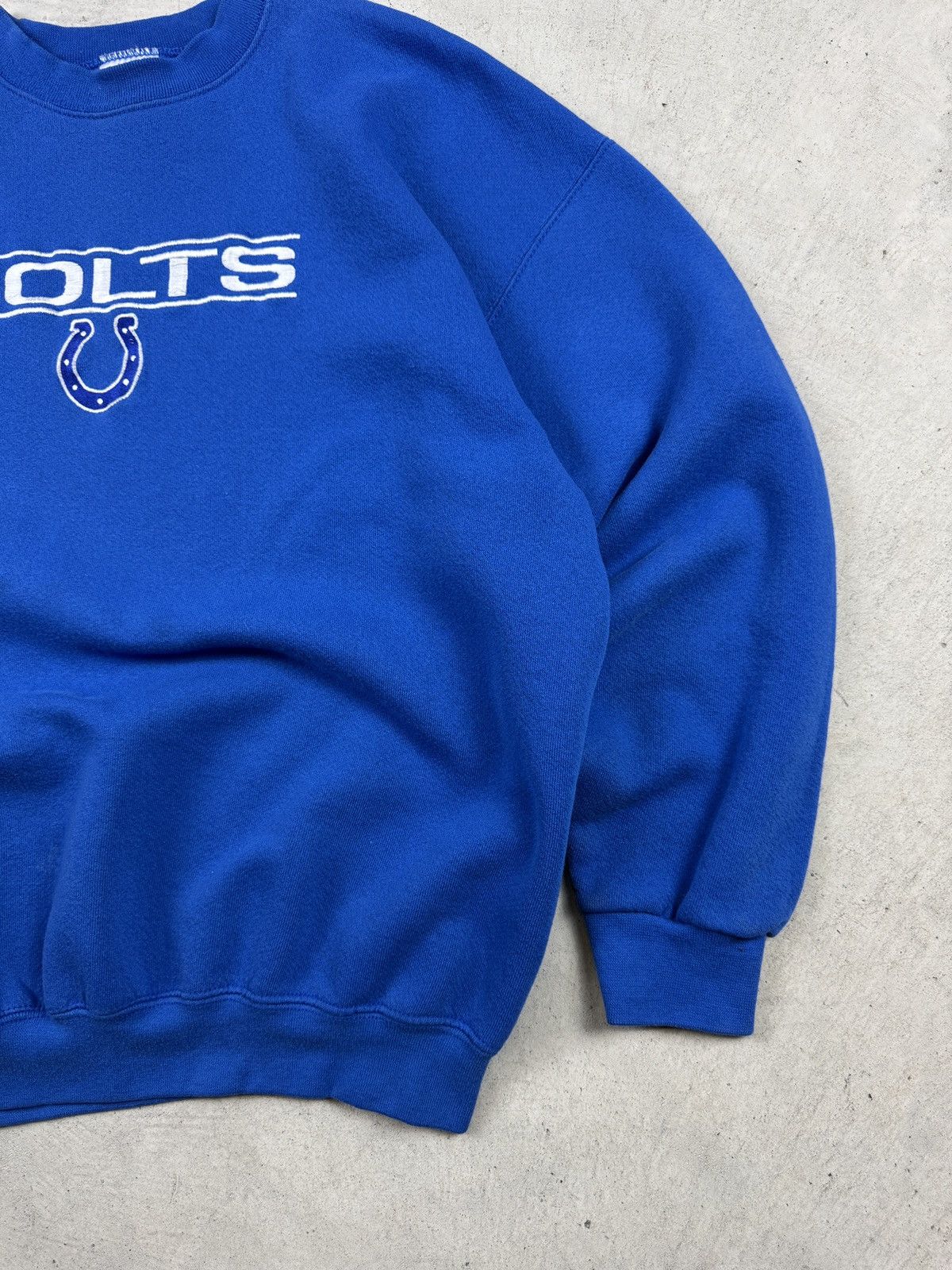 NFL × Vintage 1990s Indianapolis Colts Embroidered Crewneck Size US XL / EU 56 / 4 - 2 Thumbnail