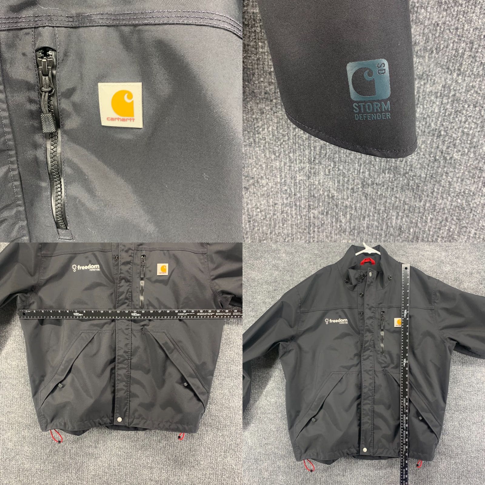 Carhartt Carhartt Jacket Mens Large Regular Black Button Up Lined Windbreaker Raincoat Size US L / EU 52-54 / 3 - 8 Thumbnail
