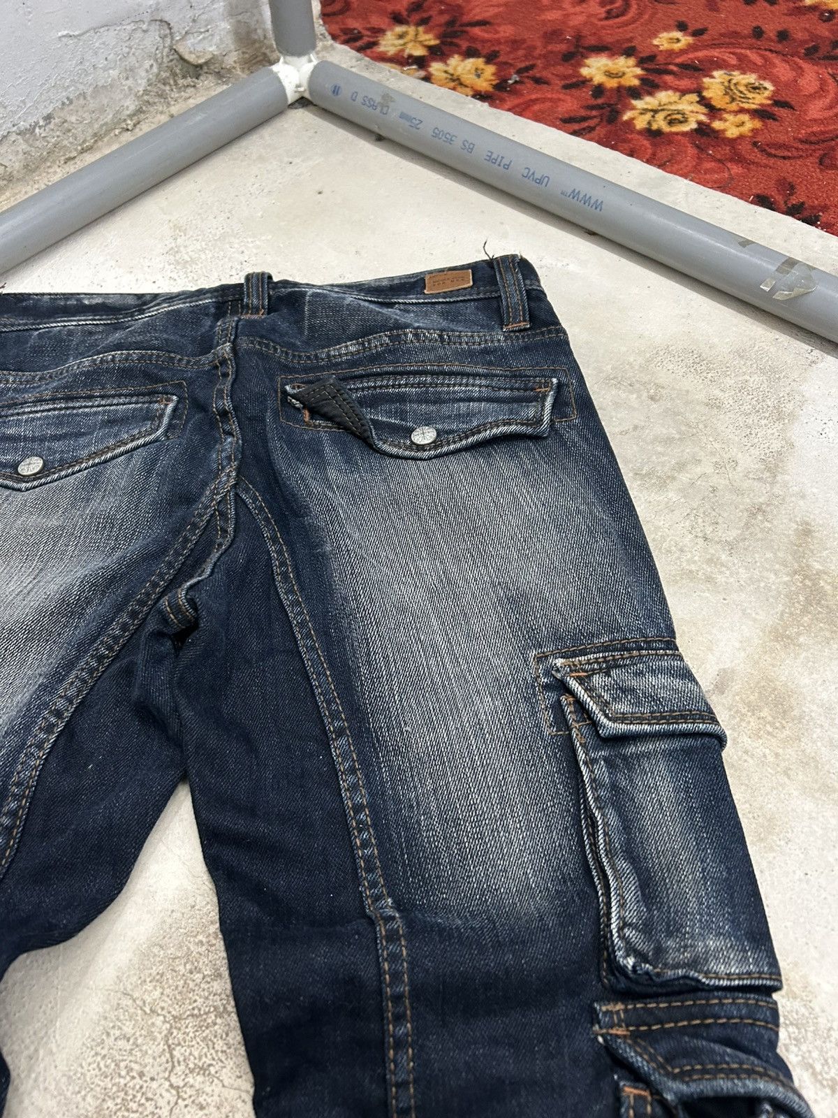 Tornado Mart Nicole Club Men Archive Mud Washed Whiskering Cargo Pocket Size US 30 / EU 46 - 19 Thumbnail