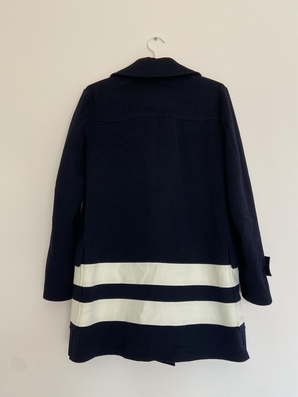 Loro Piana Loro Piana Double Breasted Felt Coat Dark Blue Size S / US 4 / IT 40 - 8 Thumbnail