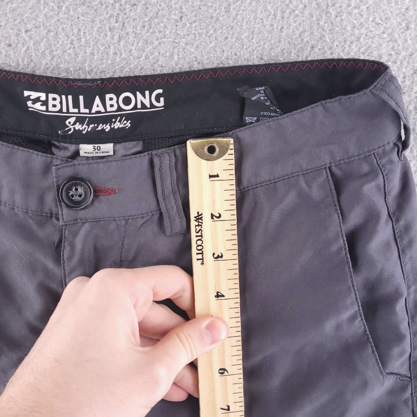 Billabong Billabong Shorts Mens 30 Gray Submersibles Swimming Hybrid Bathing Board Trunks Size US 30 / EU 46 - 6 Thumbnail