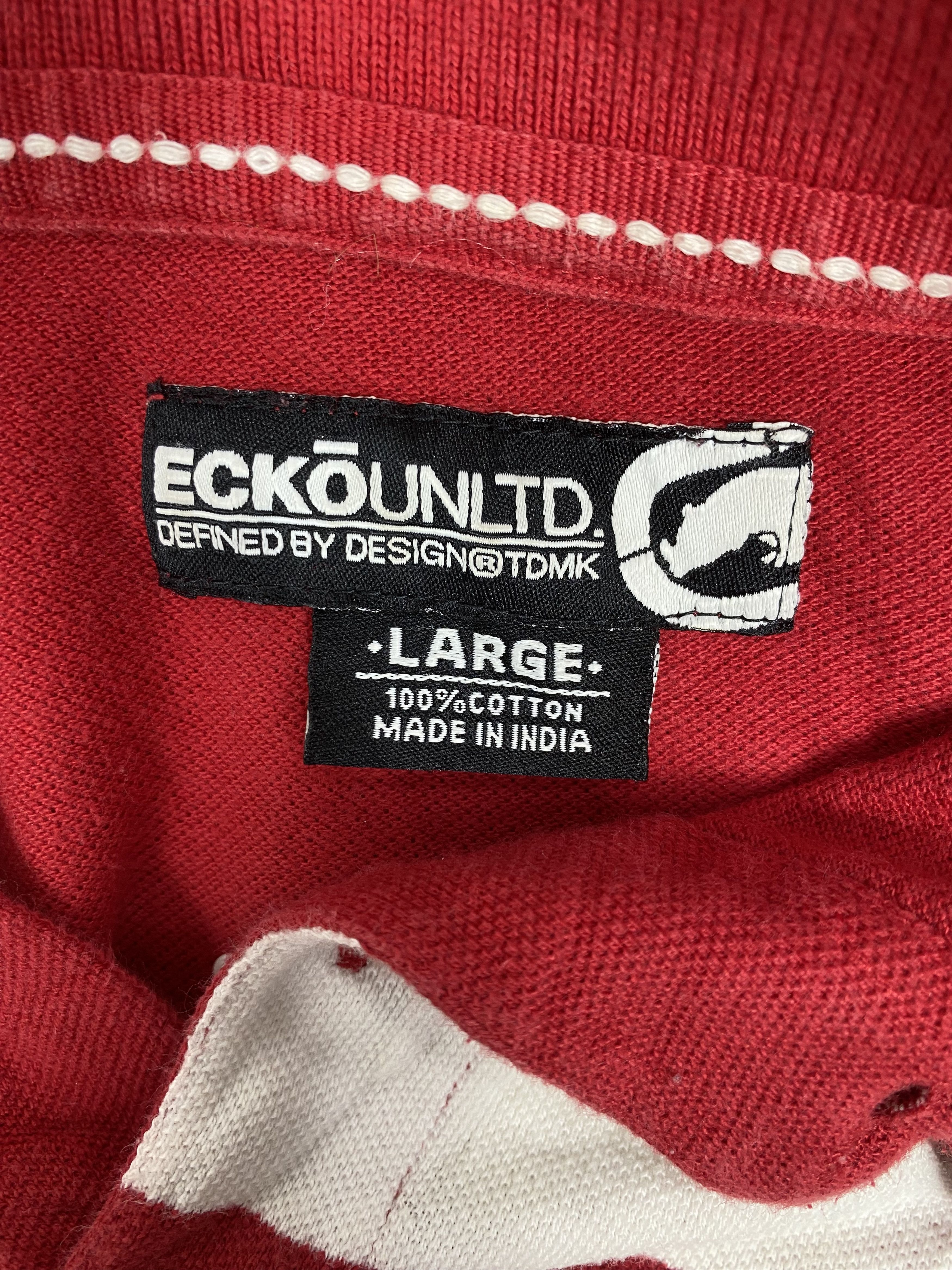 Ecko Unltd. Vintage Ecko Unltd. Y2k Hip Hop Polo Shirts PT0042 Size US L / EU 52-54 / 3 - 10 Thumbnail