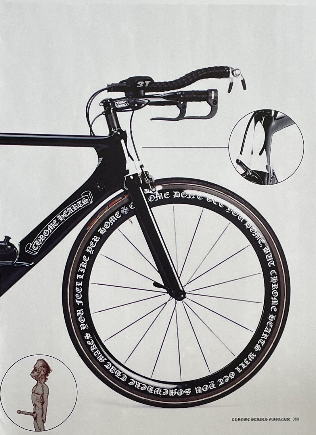 Chrome Hearts Chrome Hearts front bike 9x11 Framed poster Size ONE SIZE - 2 Thumbnail